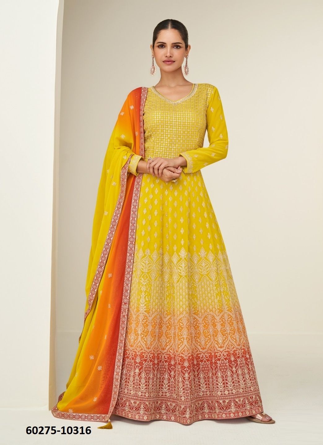 MAHI - Catalog # 60275 (Set of 3 Readymade Gowns) MADE IN INDIA BY AASHIRWAD MAHI - Catalog # 60275 (Set of 3 Readymade Gowns) MADE IN INDIA BY AASHIRWAD