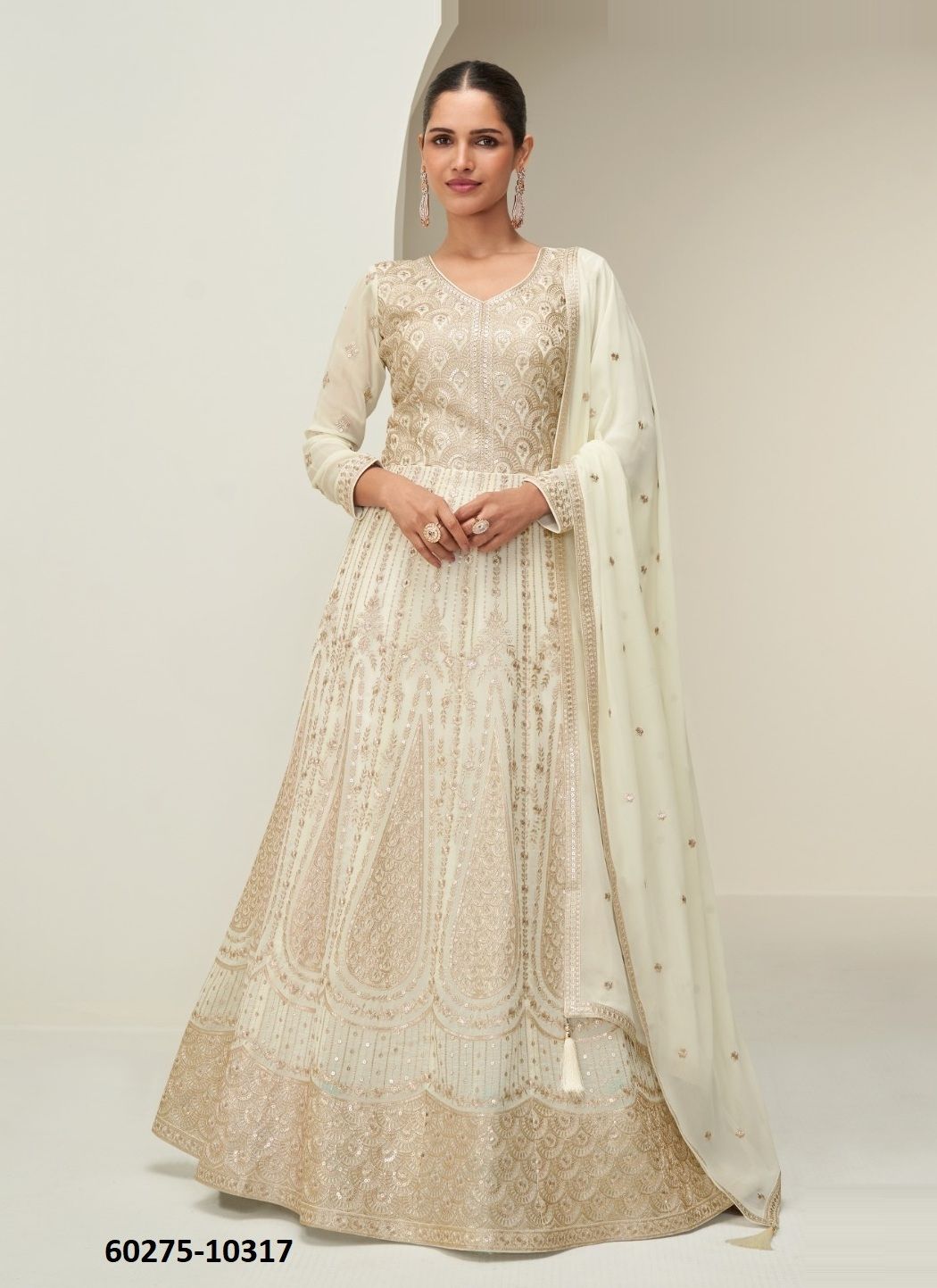 MAHI - Catalog # 60275 (Set of 3 Readymade Gowns) MADE IN INDIA BY AASHIRWAD MAHI - Catalog # 60275 (Set of 3 Readymade Gowns) MADE IN INDIA BY AASHIRWAD
