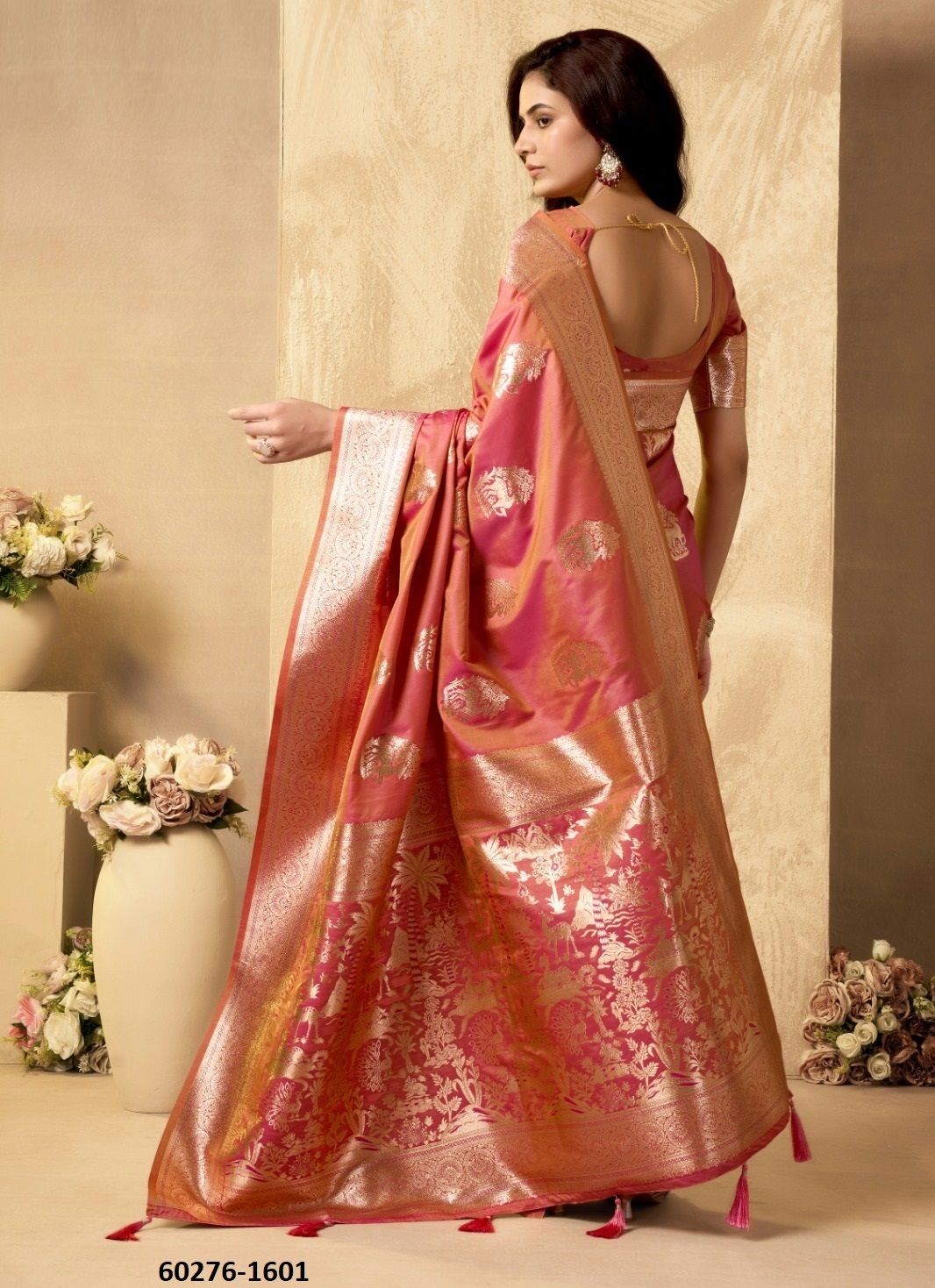 SABYASACHI - Catalog # 60276 (Set of 4 Sarees) MADE IN INDIA BY GOBUNI SABYASACHI - Catalog # 60276 (Set of 4 Sarees) MADE IN INDIA BY GOBUNI
