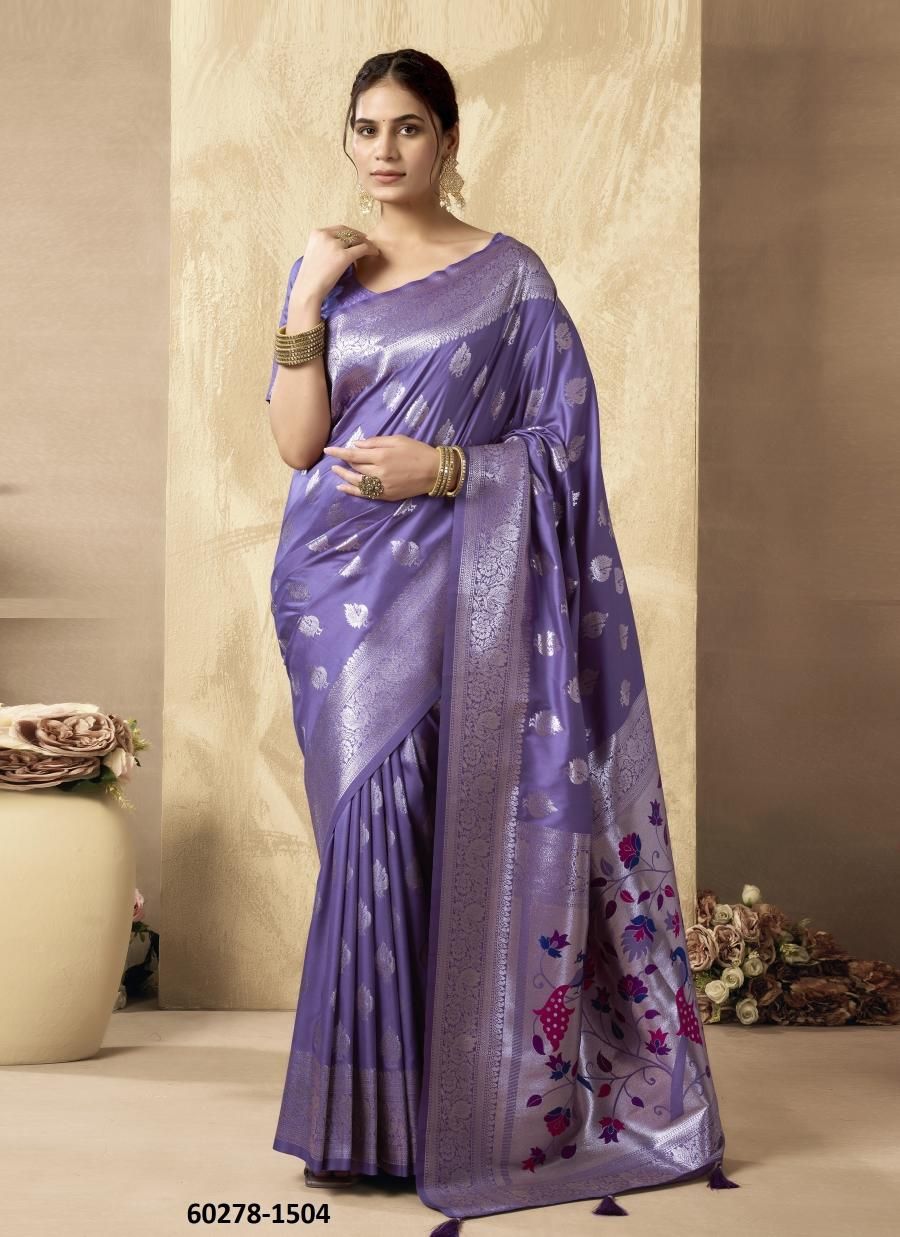 SHAGUN SILK - Catalog # 60278 (Set of 4 Sarees) MADE IN INDIA BY GOBUNI