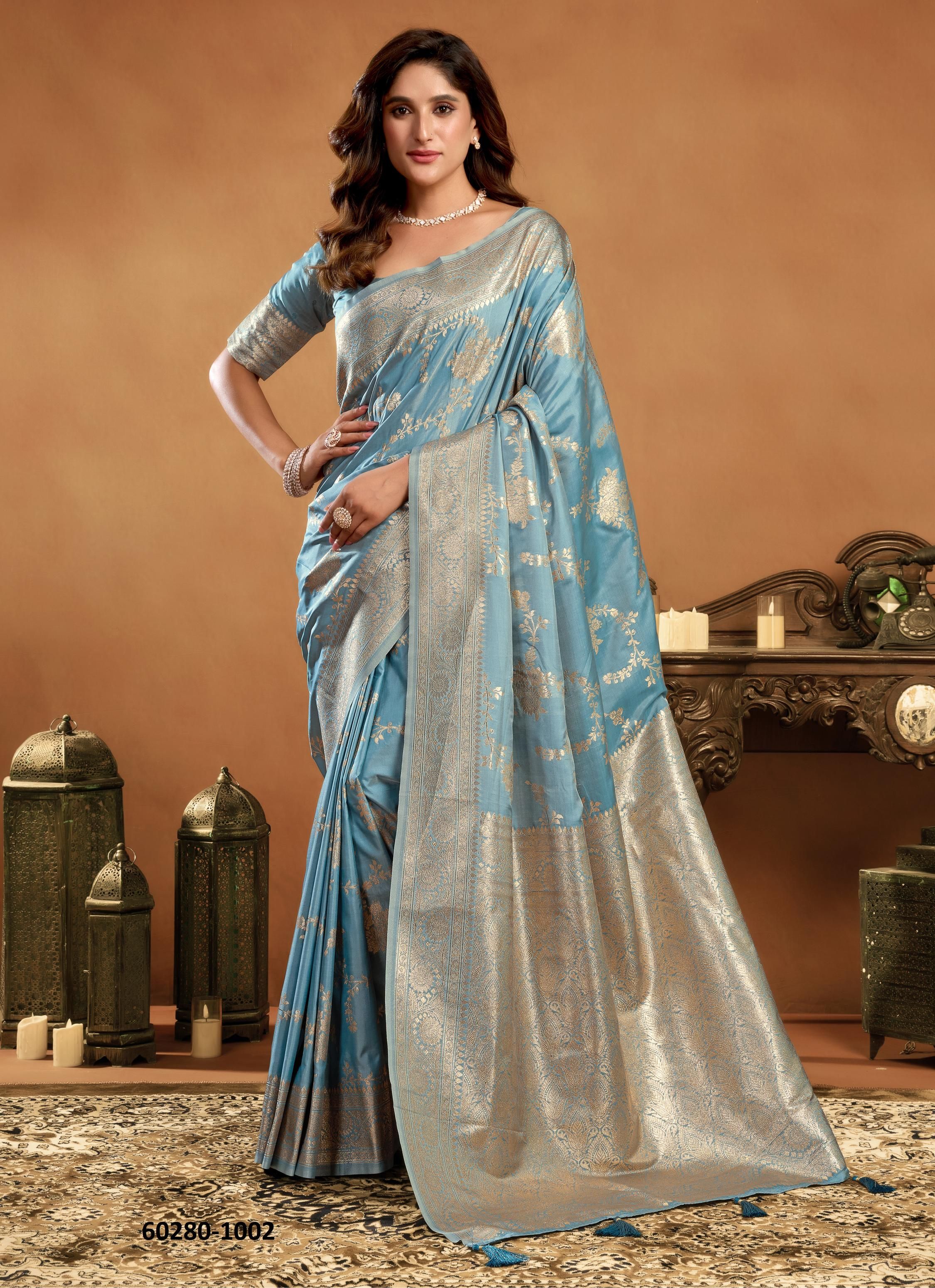 SRIVALLI - Catalog # 60280 (Set of 4 Sarees) MADE IN INDIA BY GOBUNI SRIVALLI - Catalog # 60280 (Set of 4 Sarees) MADE IN INDIA BY GOBUNI