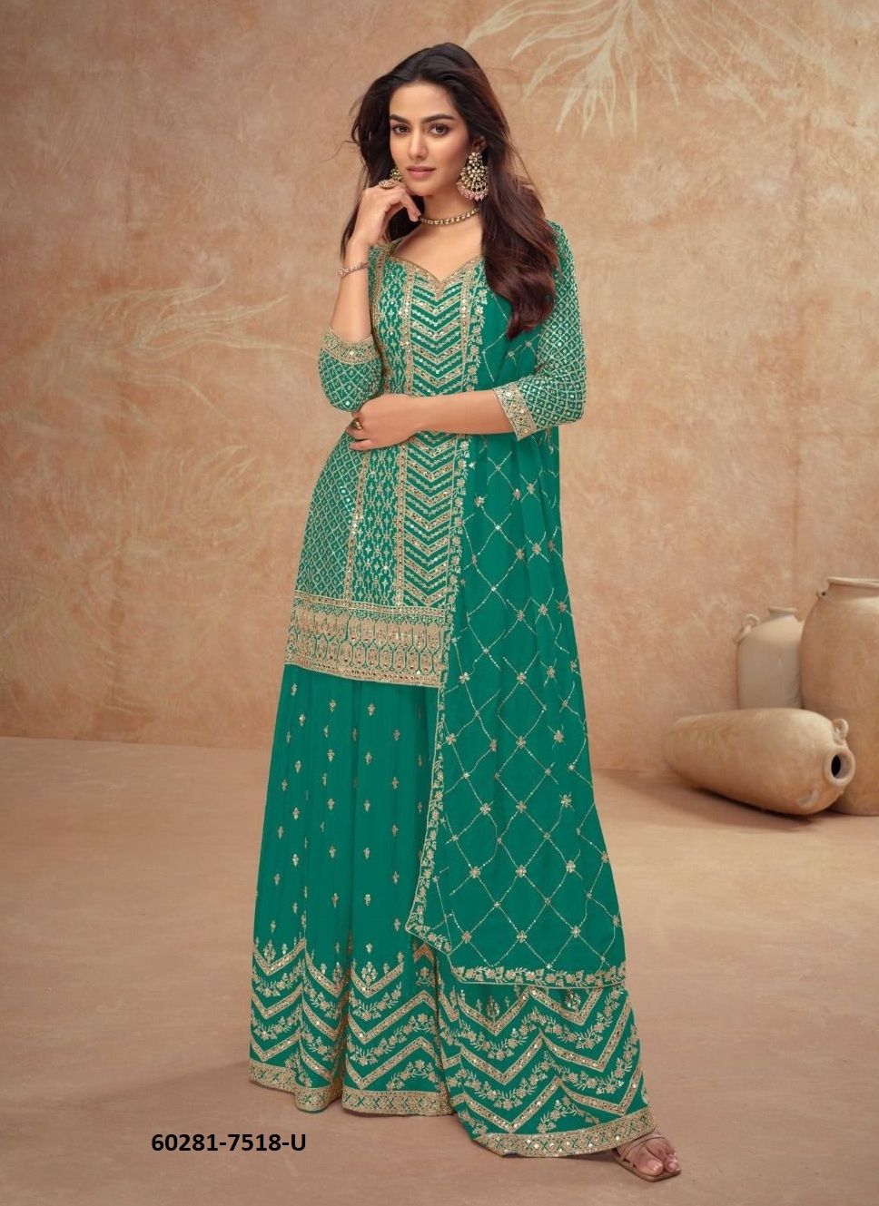 PALAK - Catalog # 60281 (Set of 5 Readymade Salwar Suits) MADE IN INDIA BY GULKAYRA DESIGNER PALAK - Catalog # 60281 (Set of 5 Readymade Salwar Suits) MADE IN INDIA BY GULKAYRA DESIGNER