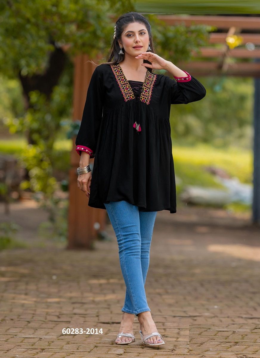 CENTURI 3 - Catalog # 60283 (Set of 6 Readymade Women's Kurtis / Tops) MADE IN INDIA BY KADLEE FASHION CENTURI 3 - Catalog # 60283 (Set of 6 Readymade Women's Kurtis / Tops) MADE IN INDIA BY KADLEE FASHION