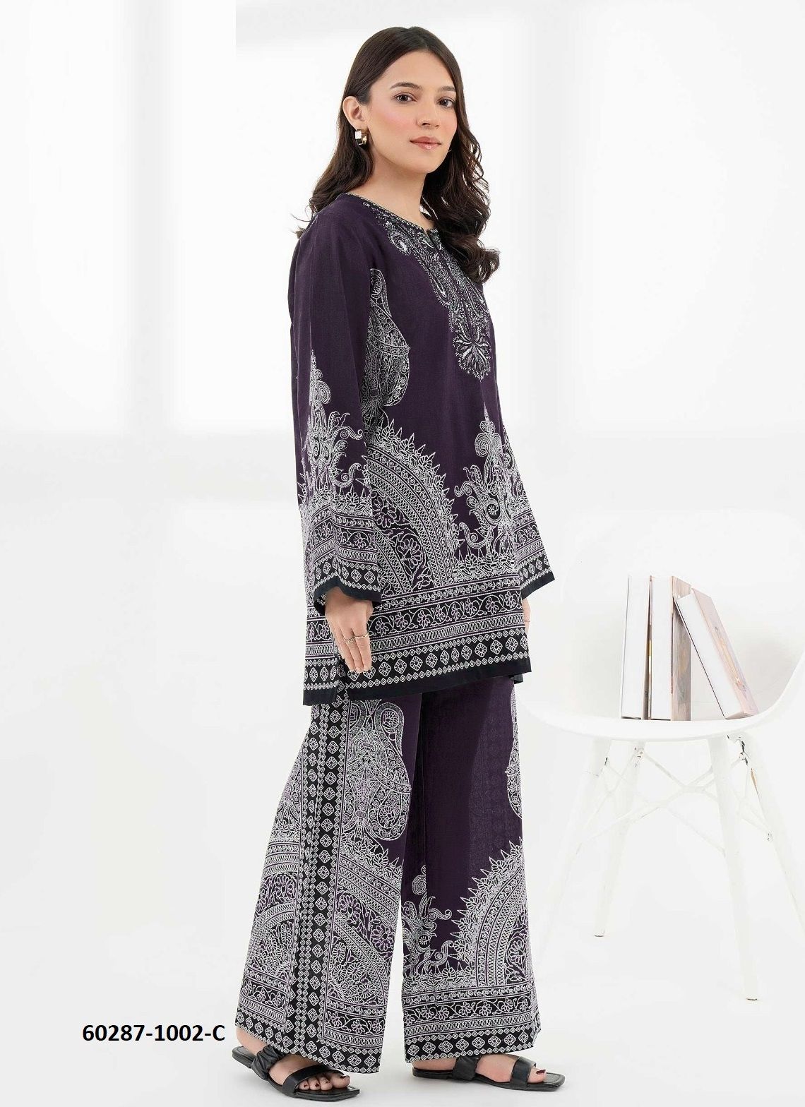 IMPORTED SATIN CO-ORD SETS - Catalog # 60287 (Set of 3 Tops With Bottoms) MADE IN INDIA BY SERENGETI