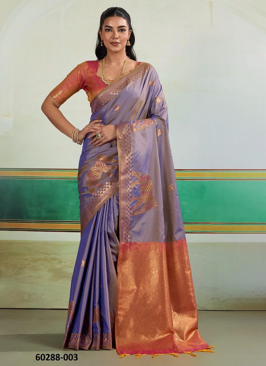 KIRTAN JUMBO - Catalog # 60288 (Set of 6 Sarees) MADE IN INDIA BY RAJTEX FABRICS