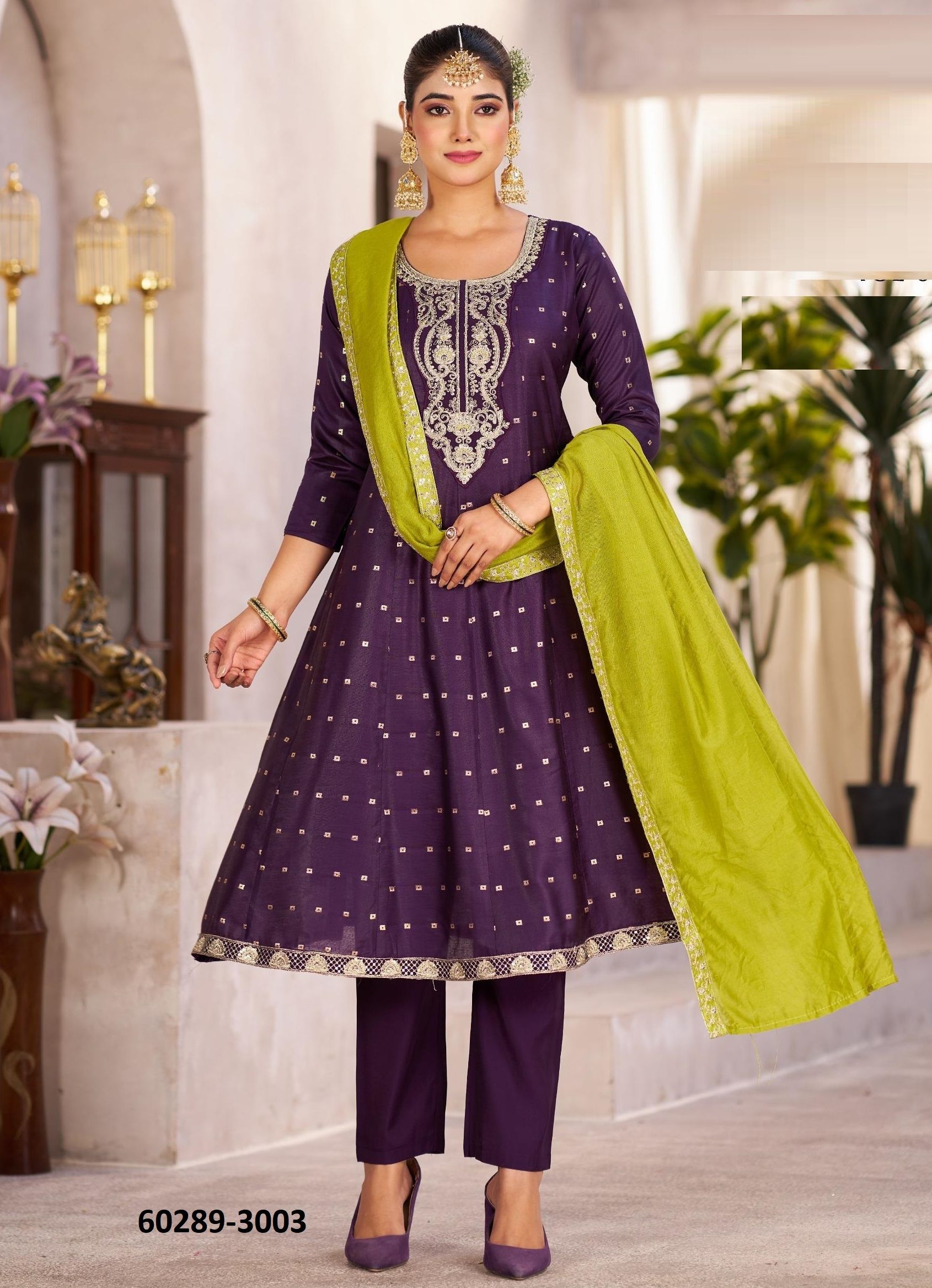 SINDOOR 3 - Catalog # 60289 (Set of 4 Readymade Salwar Suits) MADE IN INDIA BY BLUE HILLS