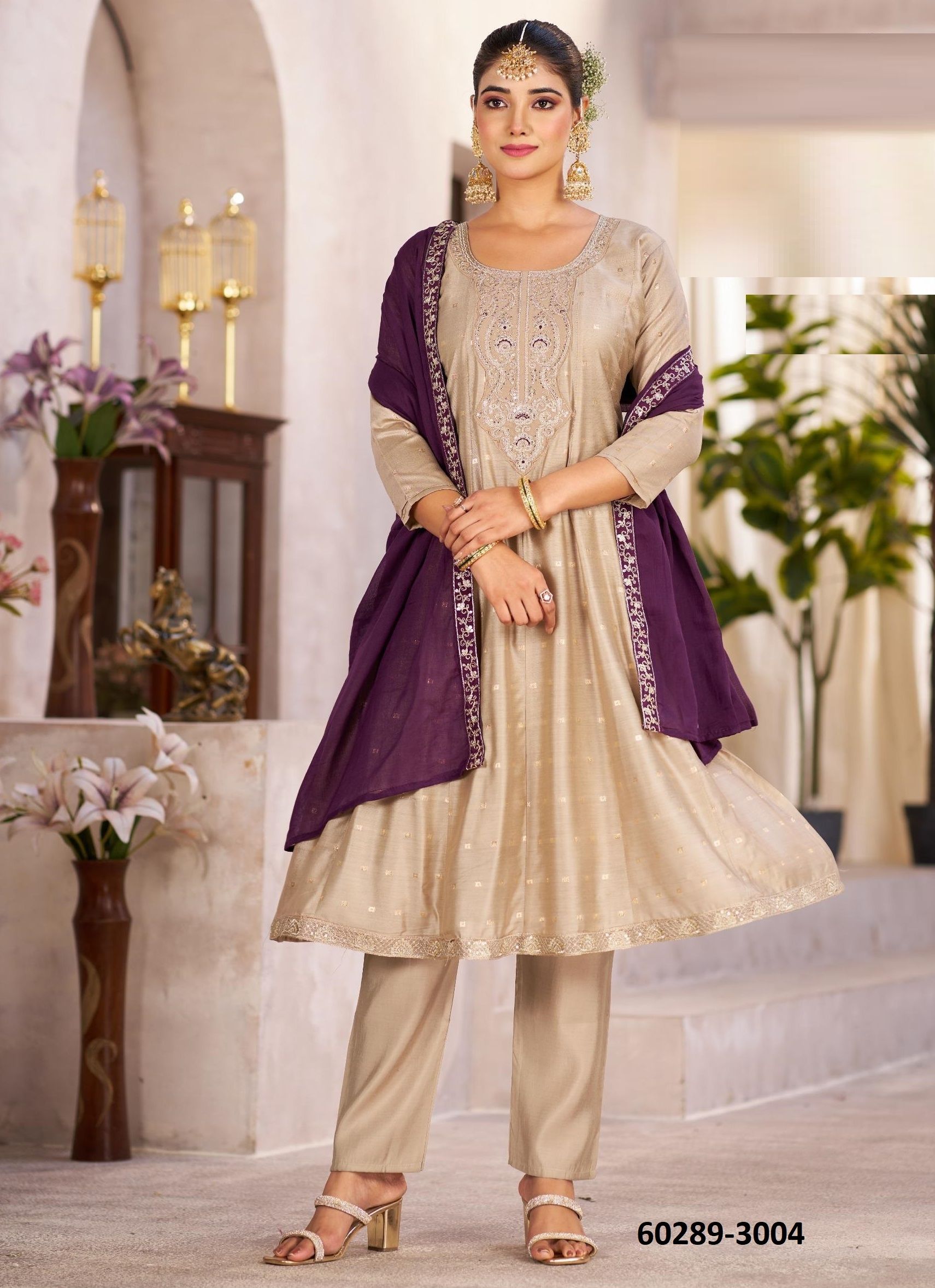 SINDOOR 3 - Catalog # 60289 (Set of 4 Readymade Salwar Suits) MADE IN INDIA BY BLUE HILLS