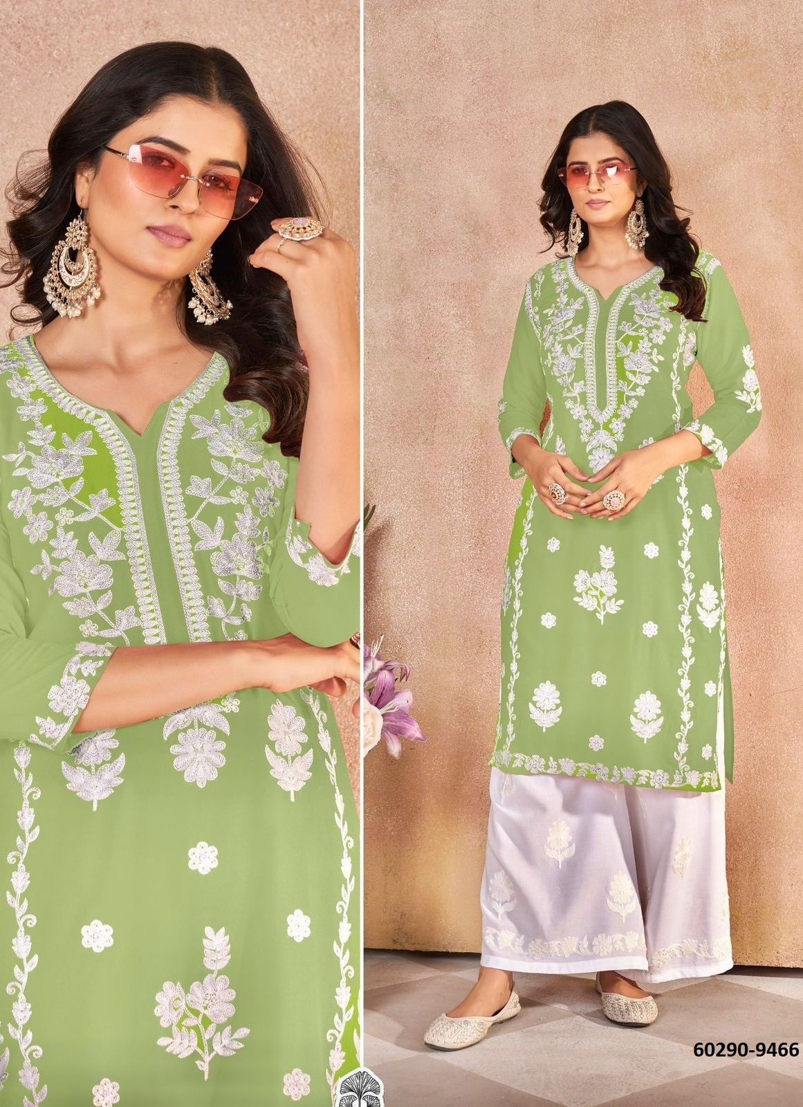 VANYA - Catalog # 60290 (Set of 6 Tops With Bottoms) MADE IN INDIA BY BLUE HILLS