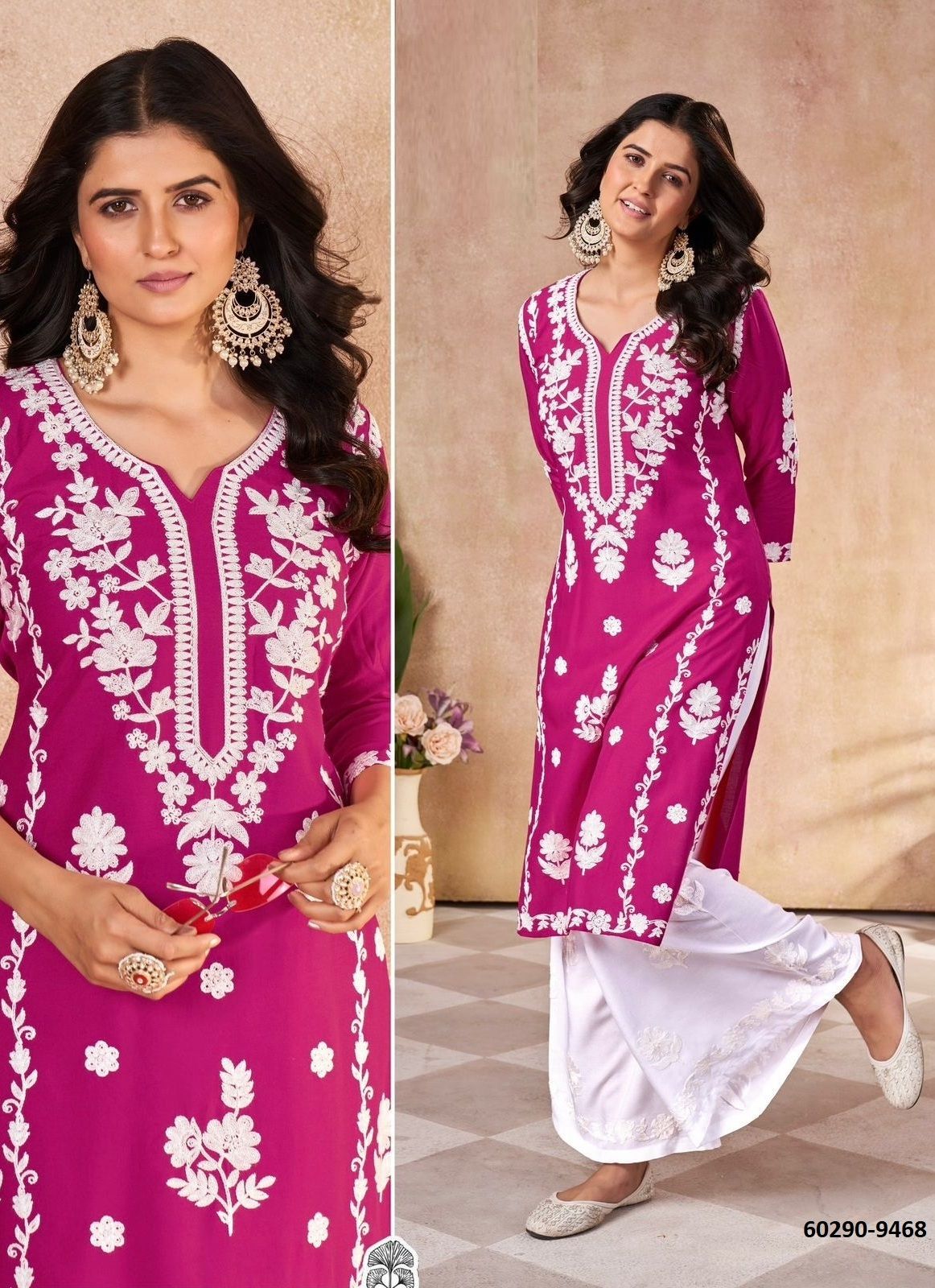 VANYA - Catalog # 60290 (Set of 6 Tops With Bottoms) MADE IN INDIA BY BLUE HILLS