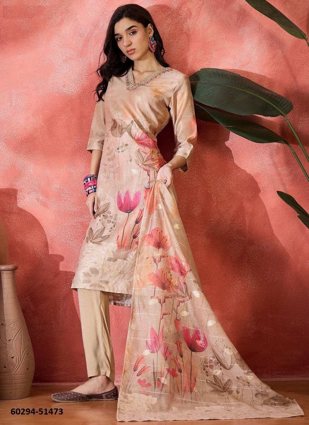 ALPINE - Catalog # 60294 (Set of 6 Readymade Salwar Suits) MADE IN INDIA BY MEHERIYA