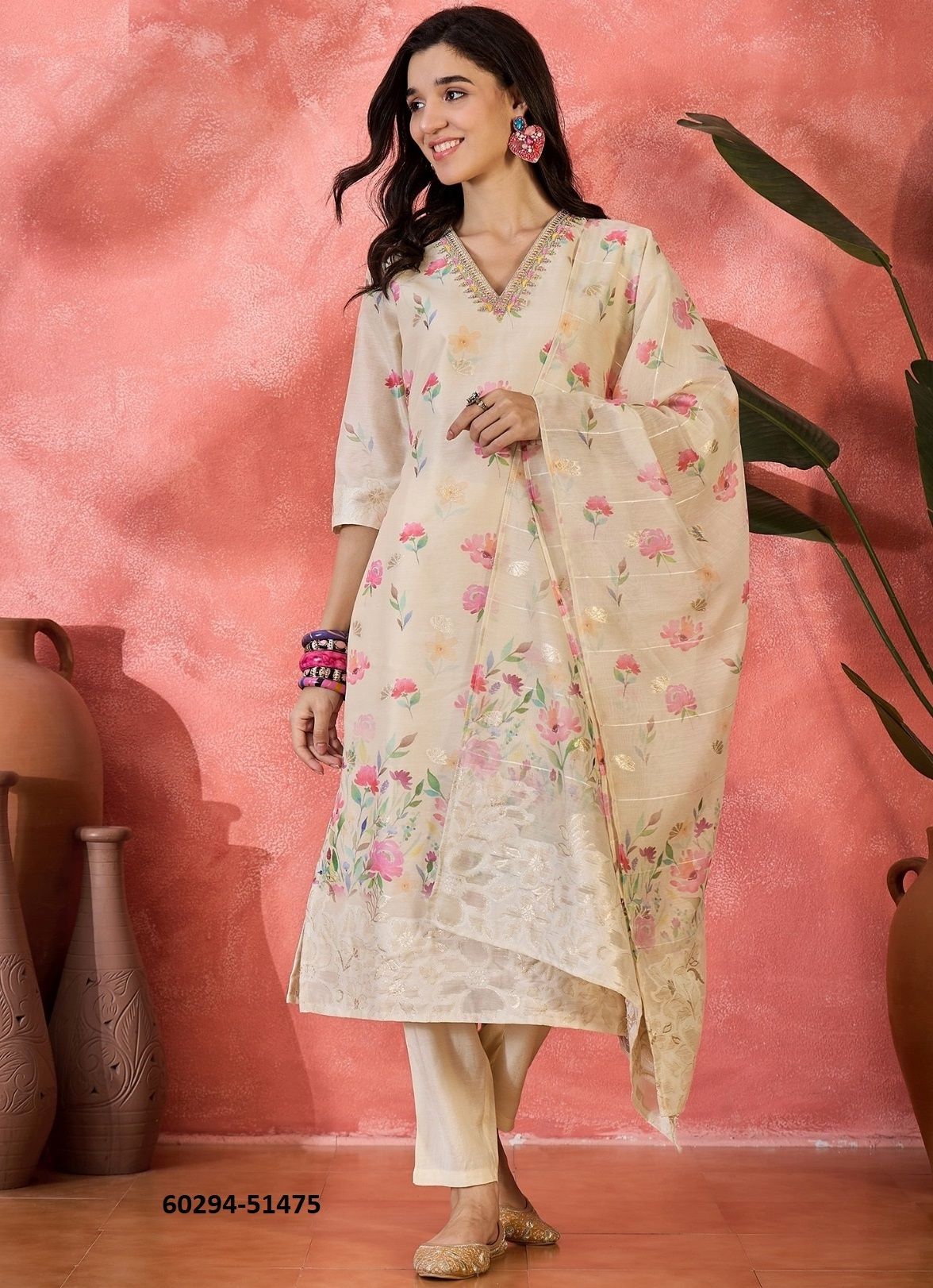 ALPINE - Catalog # 60294 (Set of 6 Readymade Salwar Suits) MADE IN INDIA BY MEHERIYA