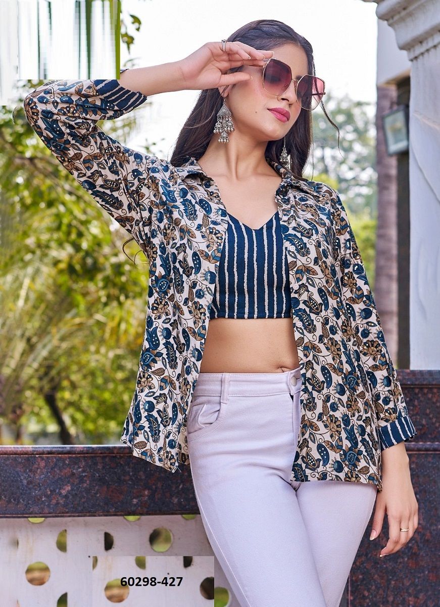 MAHAVIDYA - Catalog # 60298 (Set of 4 Readymade Women's Kurtis / Tops) MADE IN INDIA BY SERENGETI MAHAVIDYA - Catalog # 60298 (Set of 4 Readymade Women's Kurtis / Tops) MADE IN INDIA BY SERENGETI