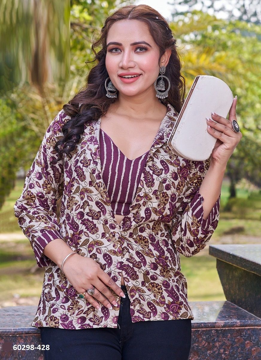 MAHAVIDYA - Catalog # 60298 (Set of 4 Readymade Women's Kurtis / Tops) MADE IN INDIA BY SERENGETI MAHAVIDYA - Catalog # 60298 (Set of 4 Readymade Women's Kurtis / Tops) MADE IN INDIA BY SERENGETI