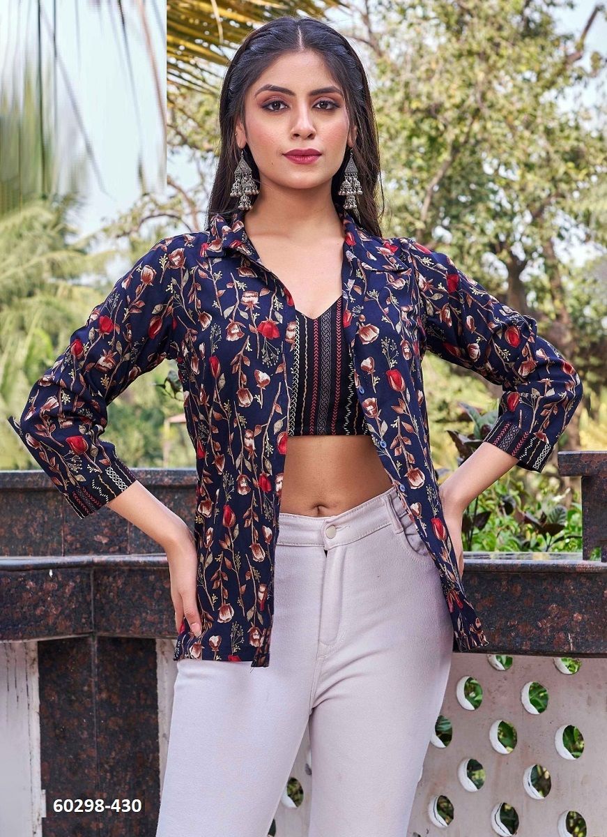 MAHAVIDYA - Catalog # 60298 (Set of 4 Readymade Women's Kurtis / Tops) MADE IN INDIA BY SERENGETI MAHAVIDYA - Catalog # 60298 (Set of 4 Readymade Women's Kurtis / Tops) MADE IN INDIA BY SERENGETI
