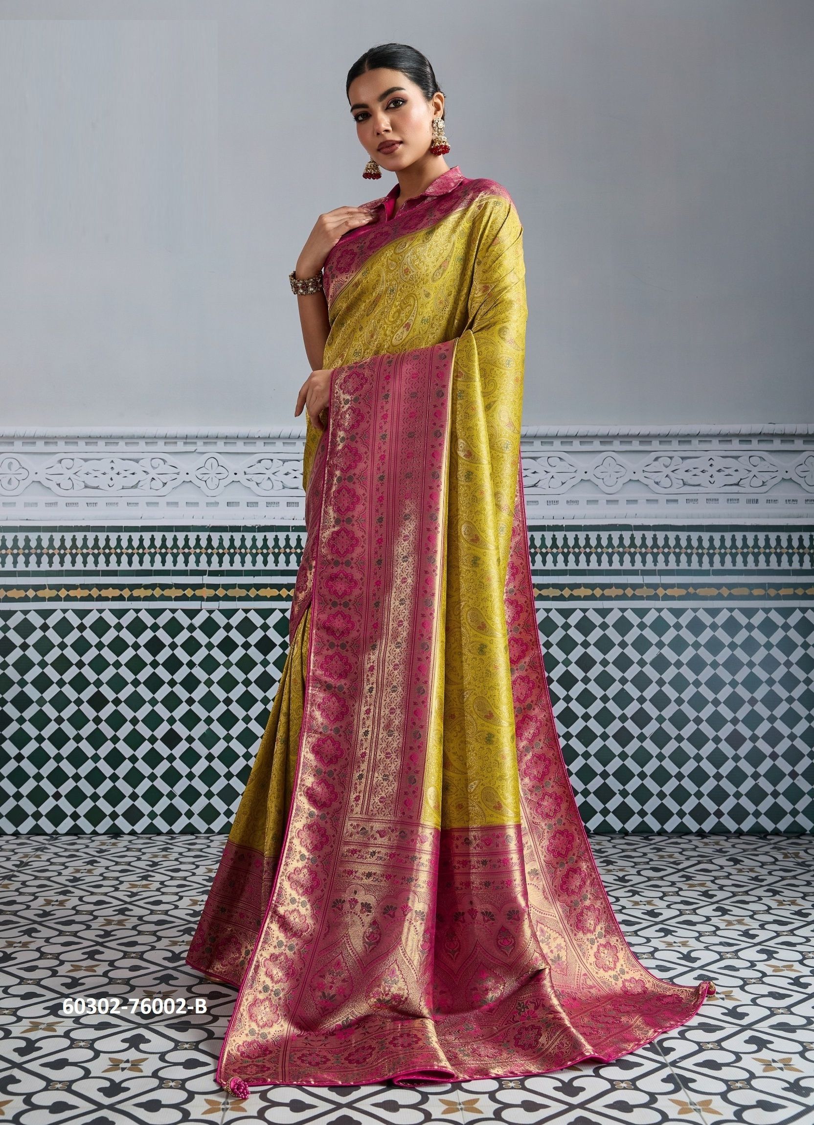 RAJVALLI PLATINUM - Catalog # 60302 (Set of 4 Sarees) MADE IN INDIA BY S-ETHNIC LIFESTYLE