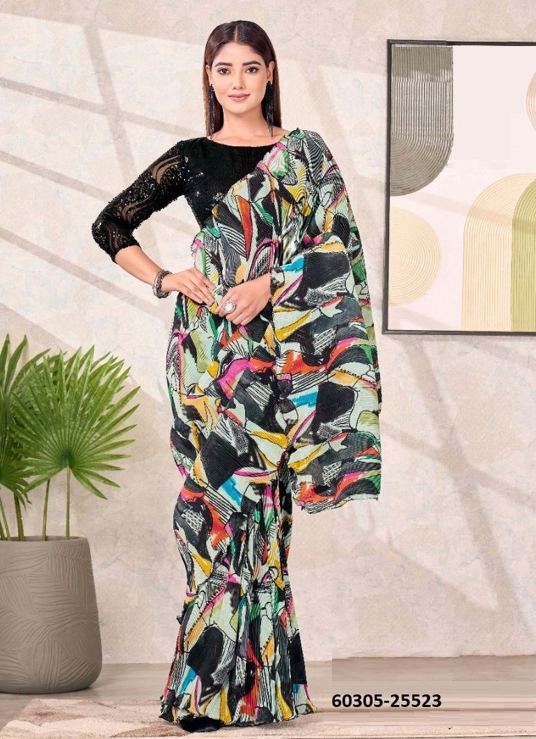 SHYLAA - Catalog # 60305 (Set of 9 Sarees) MADE IN INDIA BY MAHOTSAV