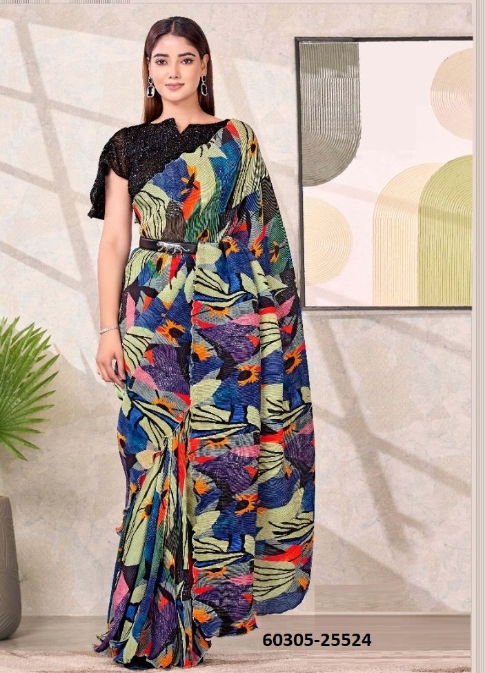 SHYLAA - Catalog # 60305 (Set of 9 Sarees) MADE IN INDIA BY MAHOTSAV