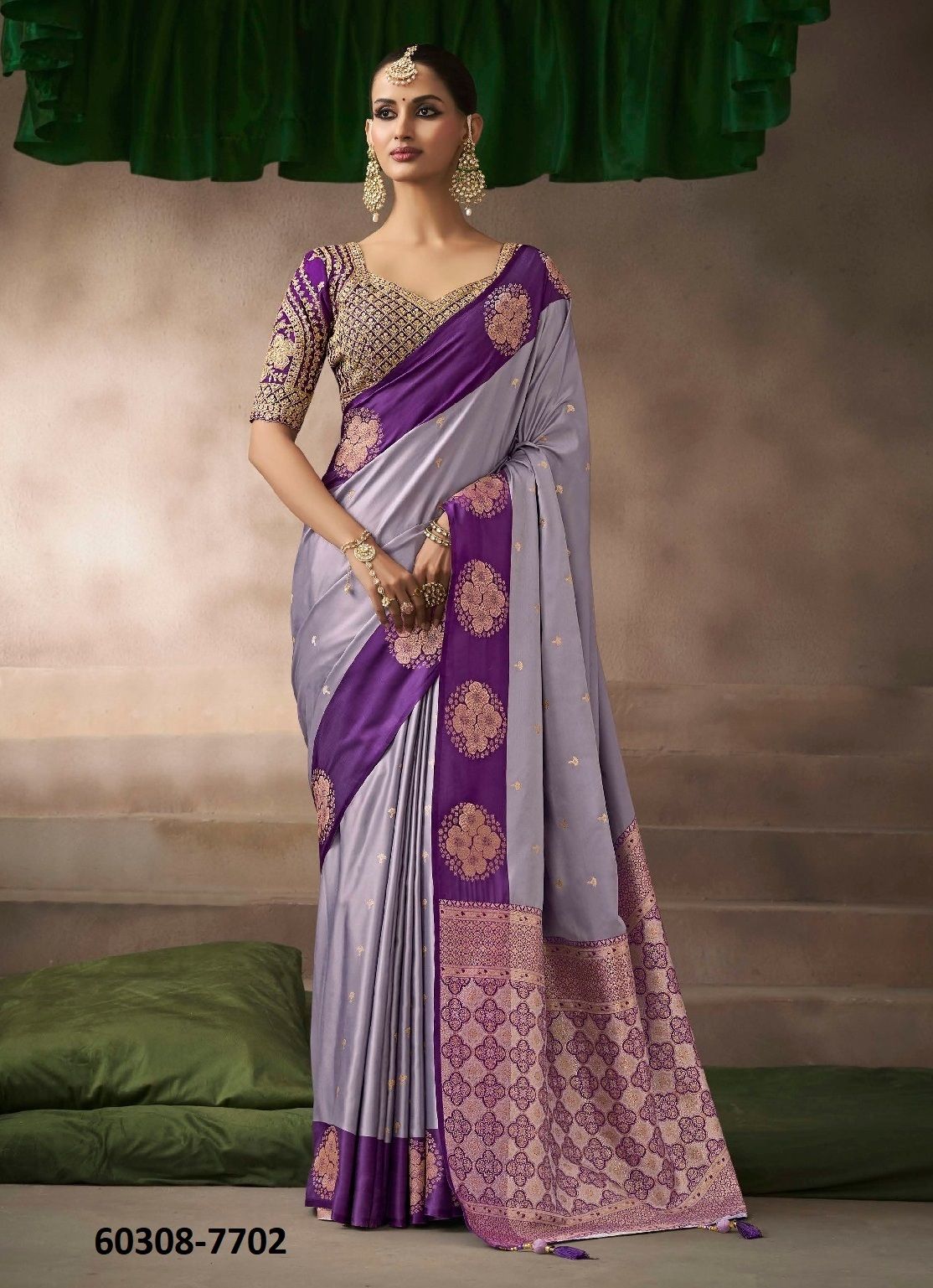 KALKI SILK - Catalog # 60308 (Set of 10 Sarees) MADE IN INDIA BY KIRA FASHIONS