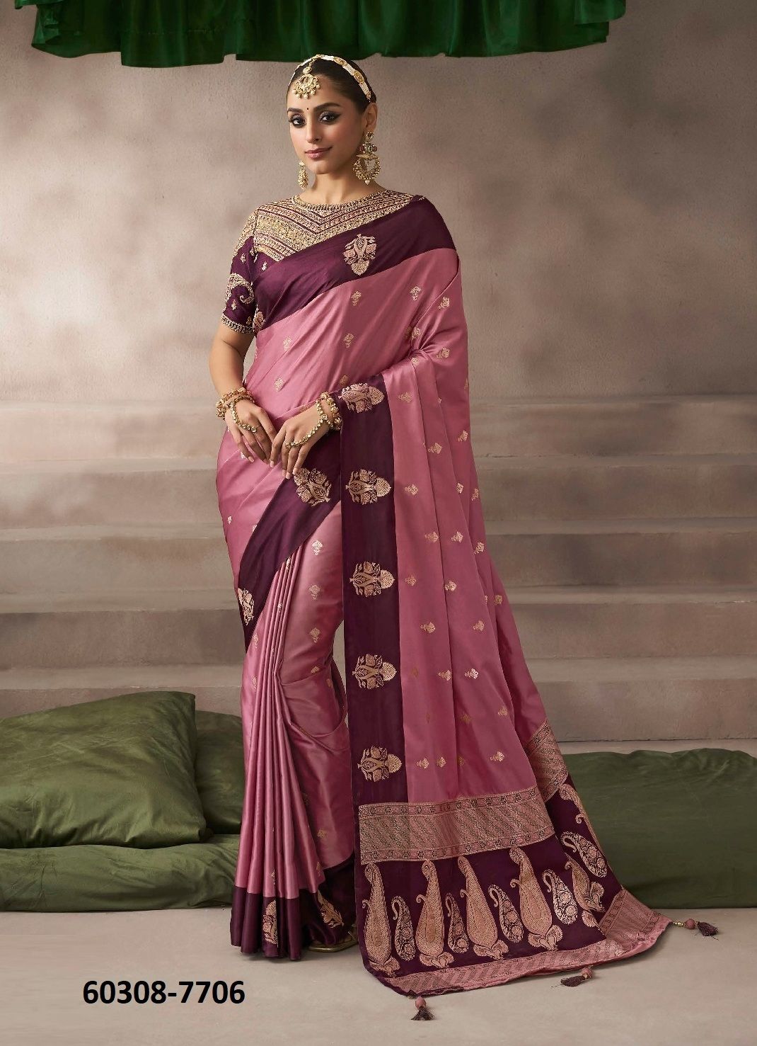 KALKI SILK - Catalog # 60308 (Set of 10 Sarees) MADE IN INDIA BY KIRA FASHIONS