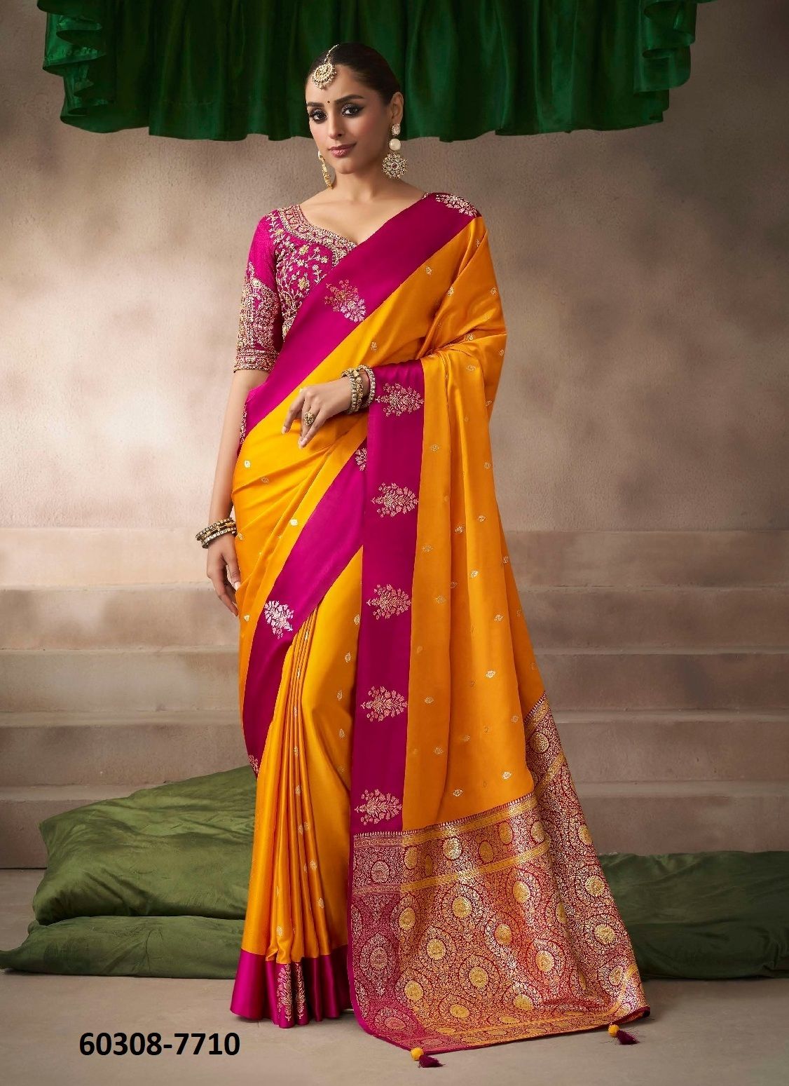 KALKI SILK - Catalog # 60308 (Set of 10 Sarees) MADE IN INDIA BY KIRA FASHIONS