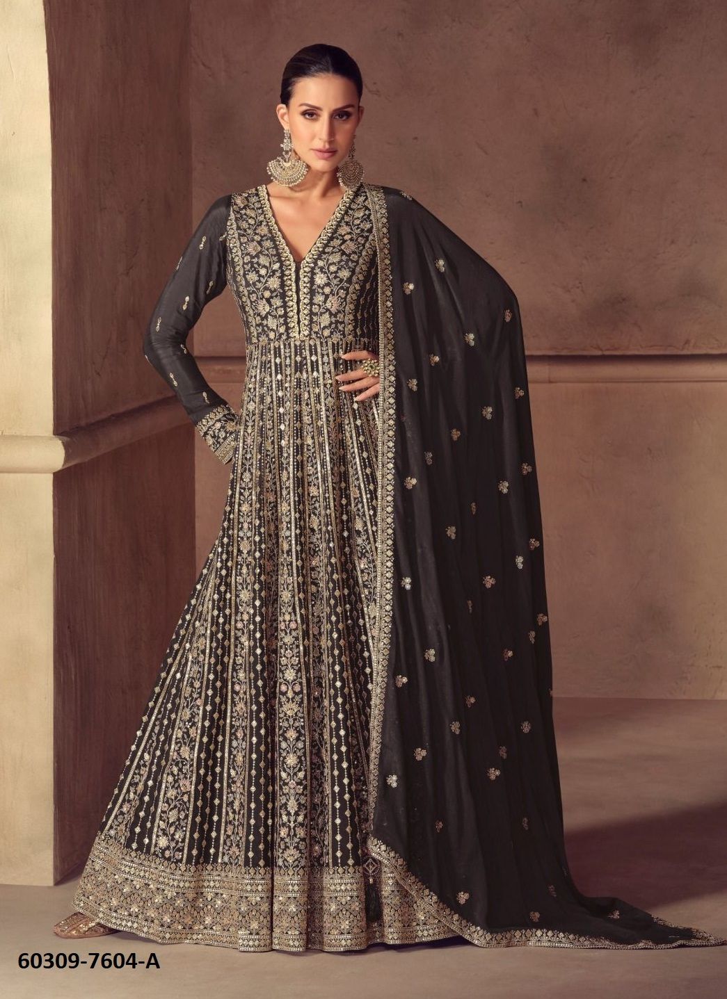 HAZAEL - Catalog # 60309 (Set of 3 Readymade Gowns) MADE IN INDIA BY GULKAYRA DESIGNER HAZAEL - Catalog # 60309 (Set of 3 Readymade Gowns) MADE IN INDIA BY GULKAYRA DESIGNER