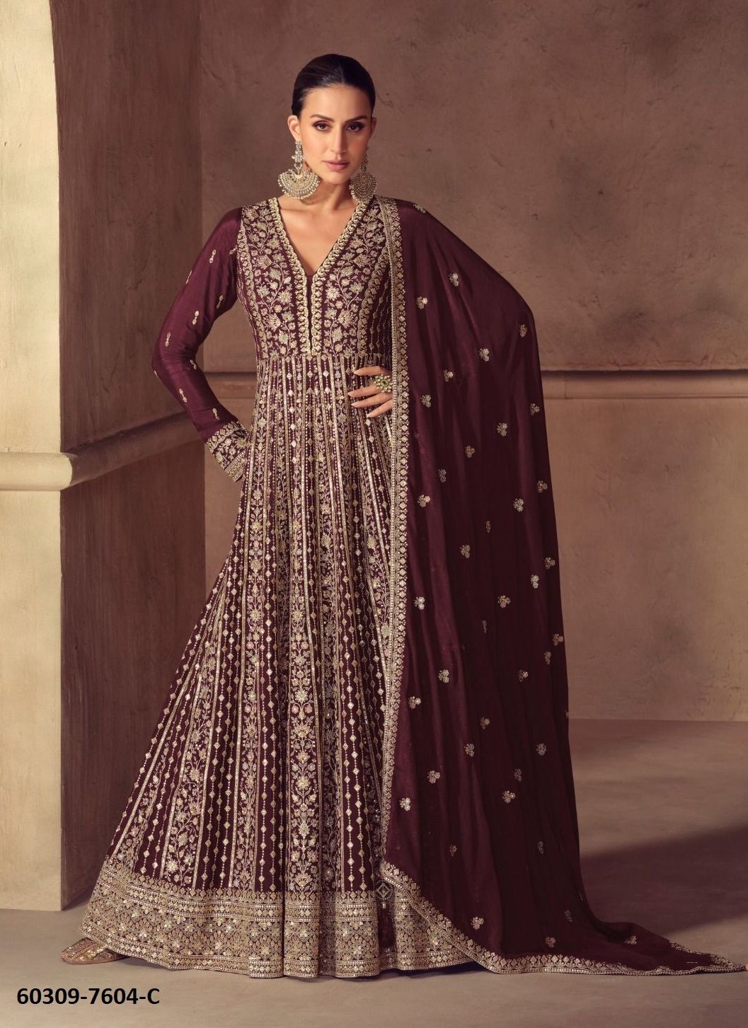 HAZAEL - Catalog # 60309 (Set of 3 Readymade Gowns) MADE IN INDIA BY GULKAYRA DESIGNER HAZAEL - Catalog # 60309 (Set of 3 Readymade Gowns) MADE IN INDIA BY GULKAYRA DESIGNER