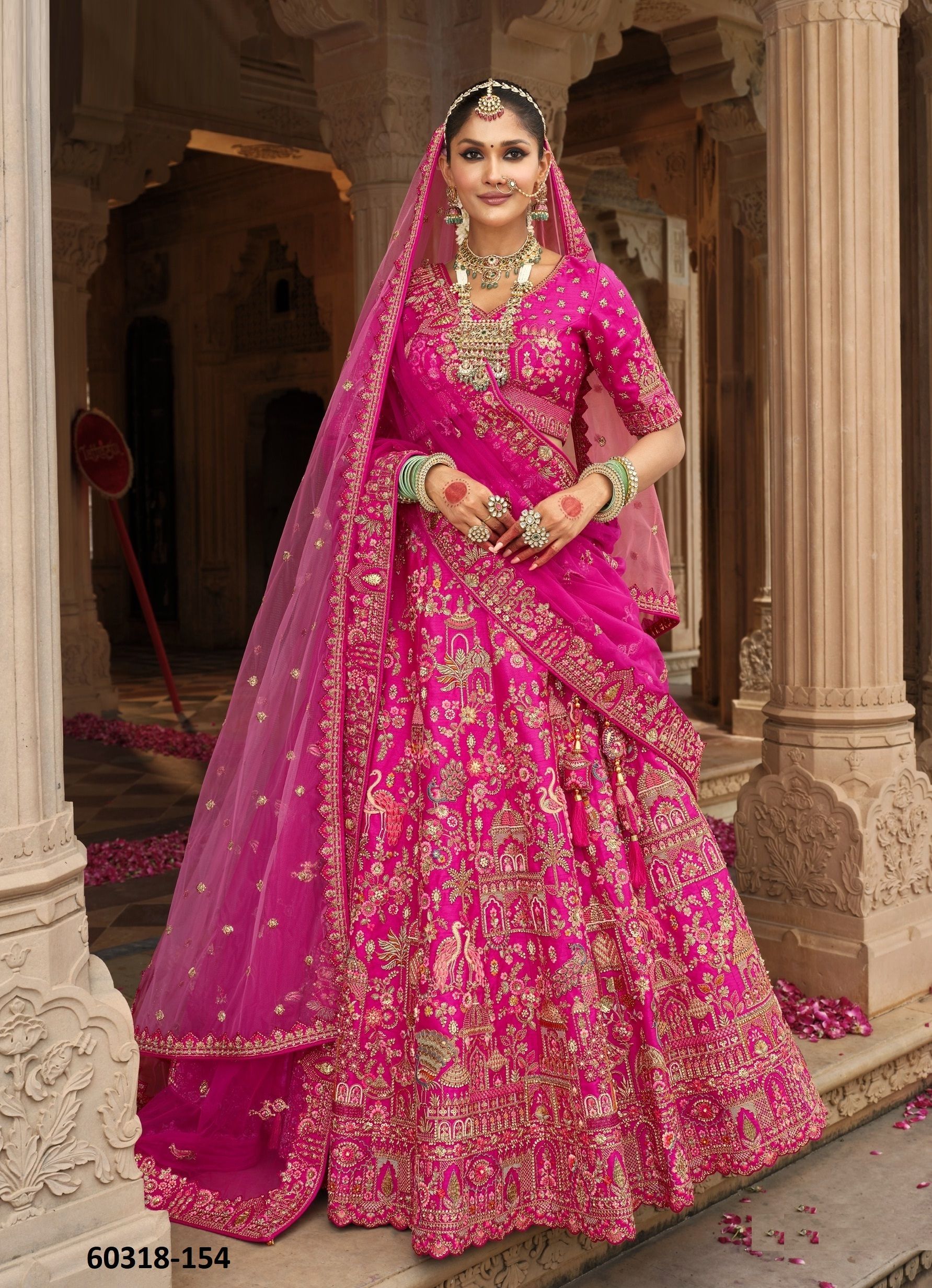 ANAARA BRIDAL WEAR HITS - Catalog # 60318 (Set of 6 Semi-Stitched Lehengas) MADE IN INDIA BY TATHASTU
