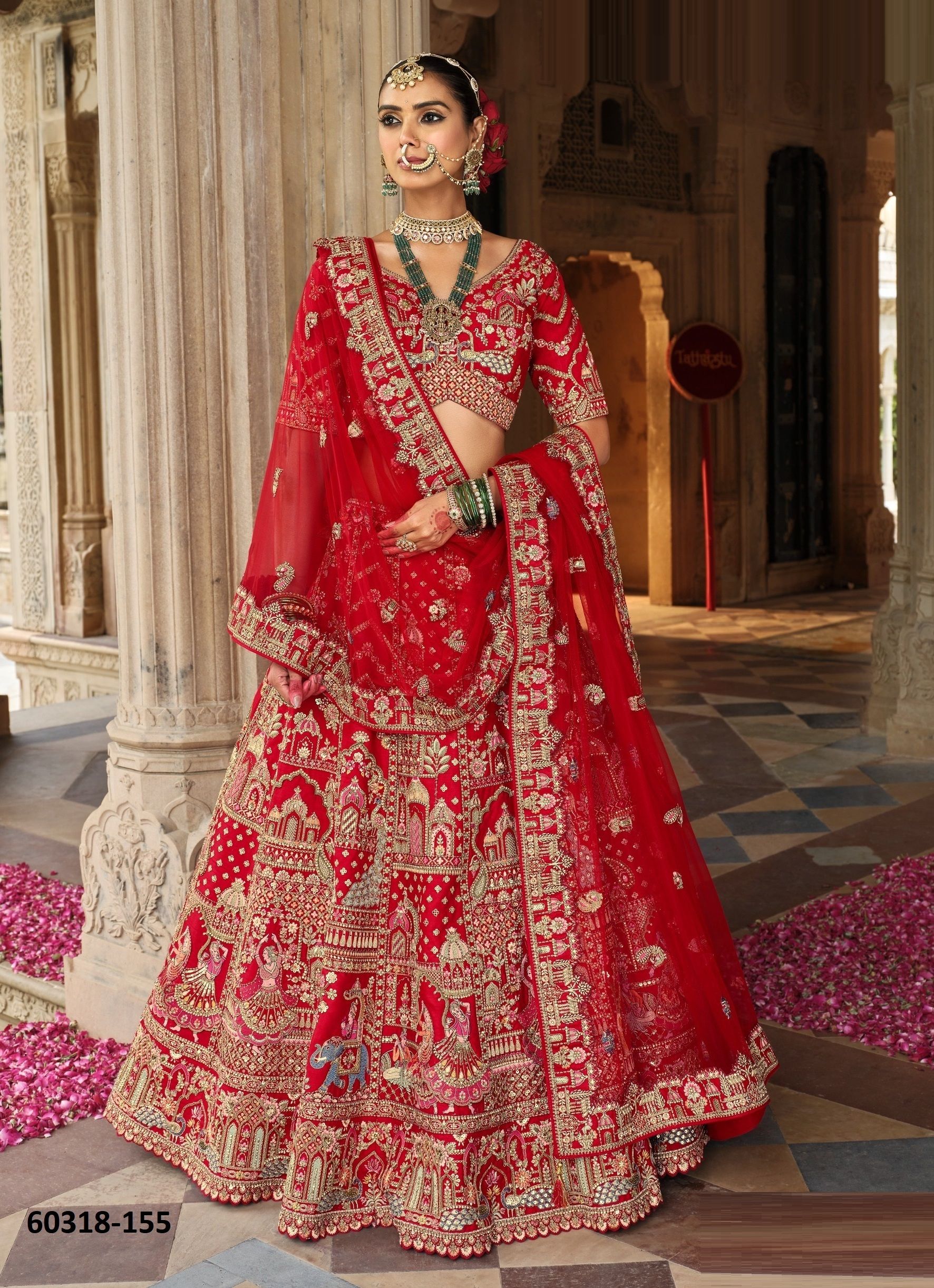 ANAARA BRIDAL WEAR HITS - Catalog # 60318 (Set of 6 Semi-Stitched Lehengas) MADE IN INDIA BY TATHASTU
