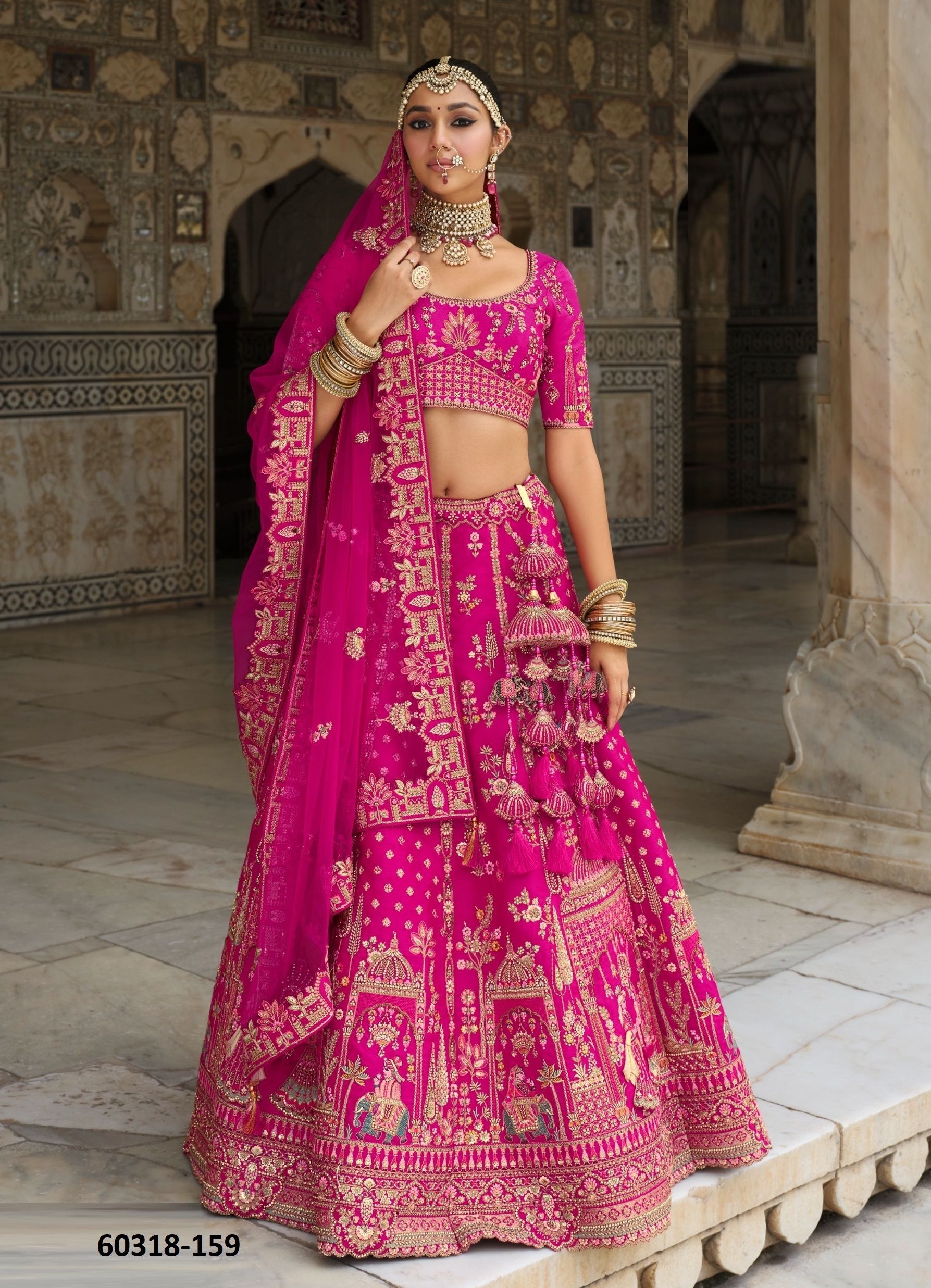 ANAARA BRIDAL WEAR HITS - Catalog # 60318 (Set of 6 Semi-Stitched Lehengas) MADE IN INDIA BY TATHASTU