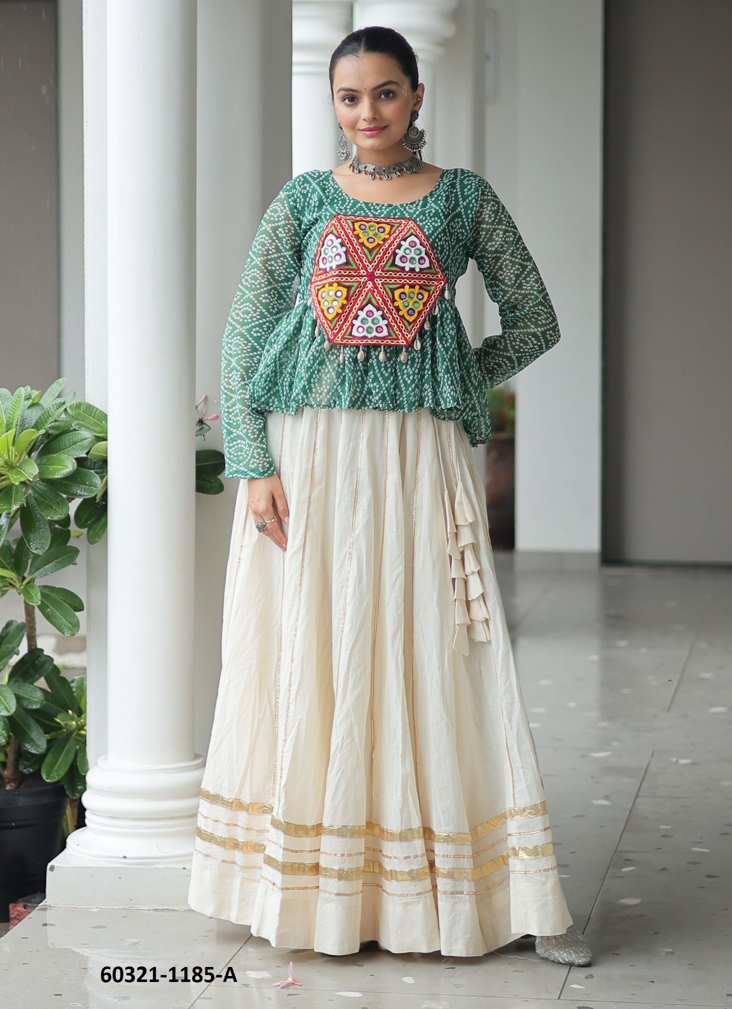 NAVRATRI WEAR 1185 - Catalog # 60321 (Set of 3 Readymade Lehengas) MADE IN INDIA BY MEHERIYA NAVRATRI WEAR 1185 - Catalog # 60321 (Set of 3 Readymade Lehengas) MADE IN INDIA BY MEHERIYA