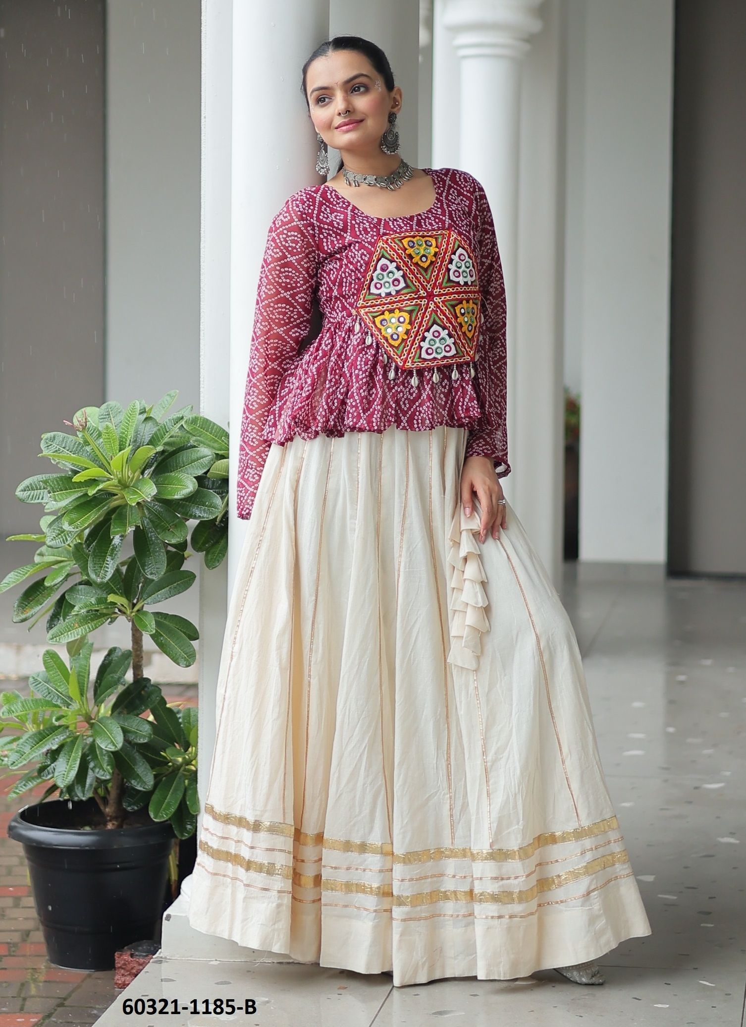 NAVRATRI WEAR 1185 - Catalog # 60321 (Set of 3 Readymade Lehengas) MADE IN INDIA BY MEHERIYA NAVRATRI WEAR 1185 - Catalog # 60321 (Set of 3 Readymade Lehengas) MADE IN INDIA BY MEHERIYA