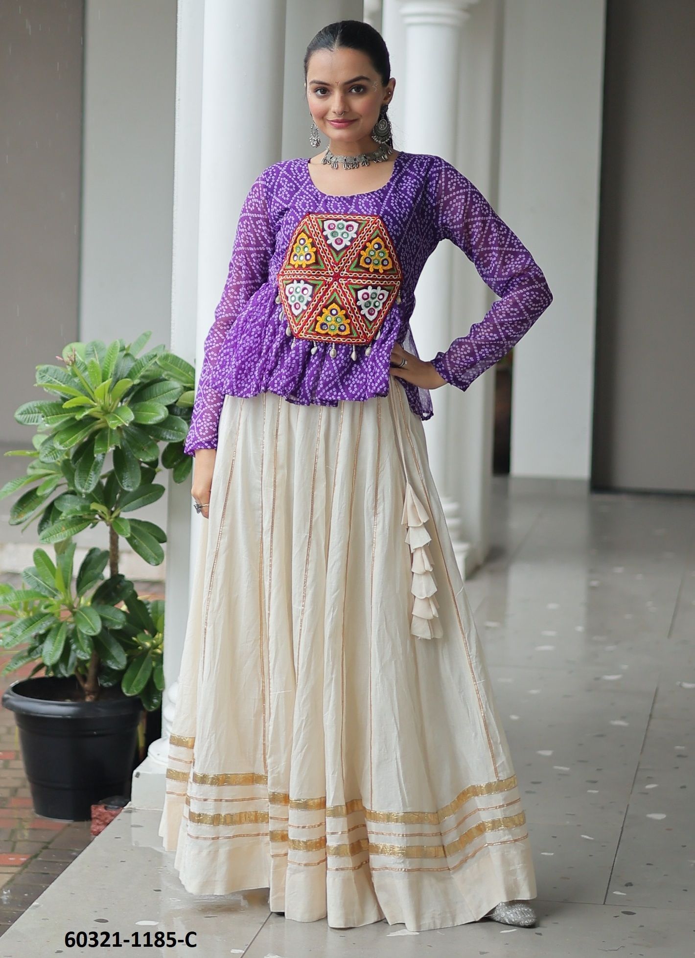 NAVRATRI WEAR 1185 - Catalog # 60321 (Set of 3 Readymade Lehengas) MADE IN INDIA BY MEHERIYA NAVRATRI WEAR 1185 - Catalog # 60321 (Set of 3 Readymade Lehengas) MADE IN INDIA BY MEHERIYA