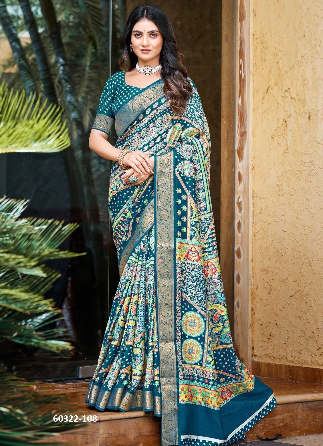 DASTOOR - Catalog # 60322 (Set of 8 Sarees) MADE IN INDIA BY KASHVI CREATIONS