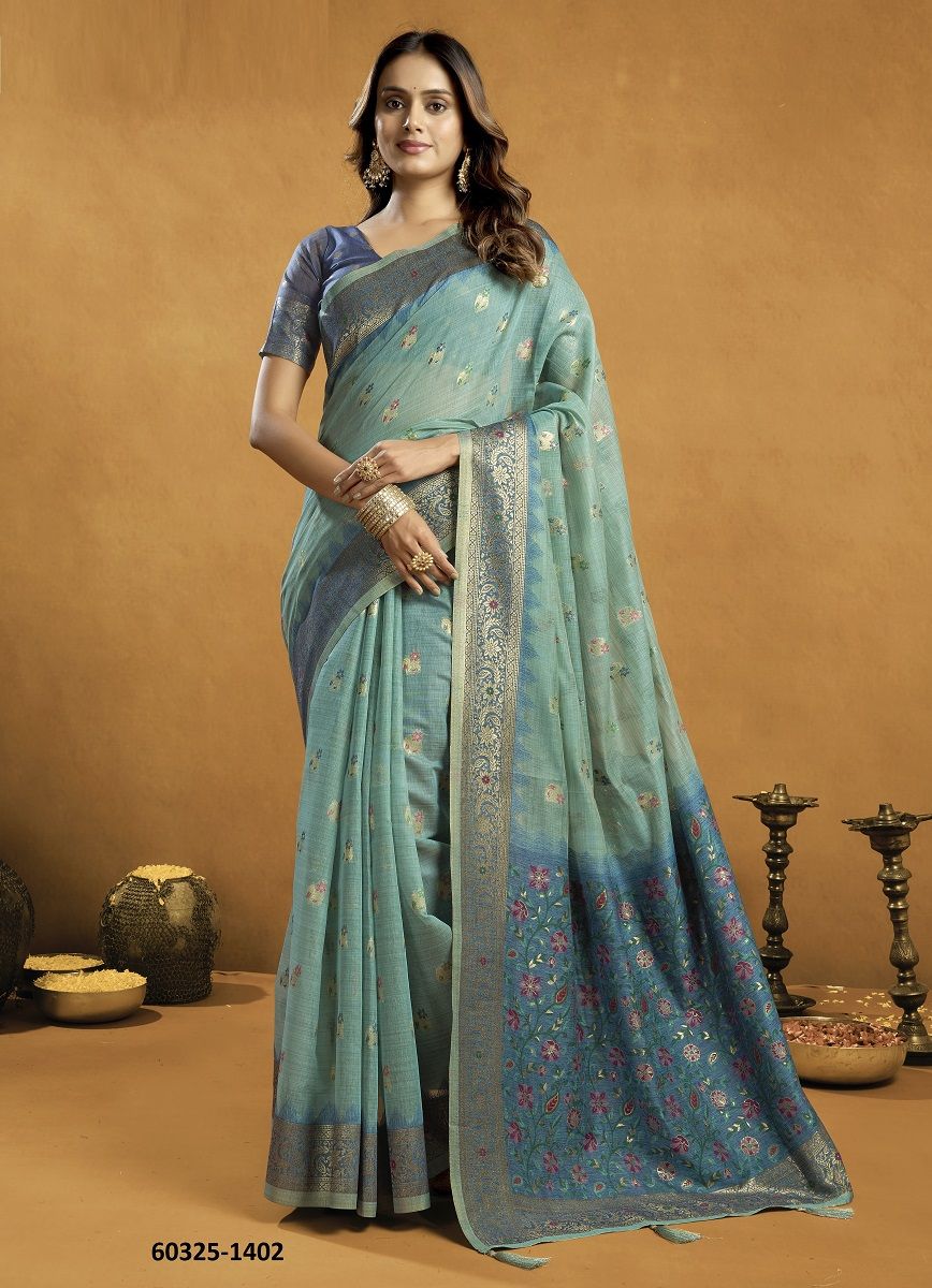 SINDOOR - Catalog # 60325 (Set of 5 Sarees) MADE IN INDIA BY GOBUNI
