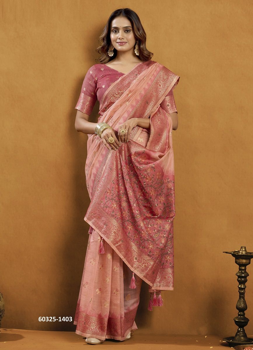 SINDOOR - Catalog # 60325 (Set of 5 Sarees) MADE IN INDIA BY GOBUNI