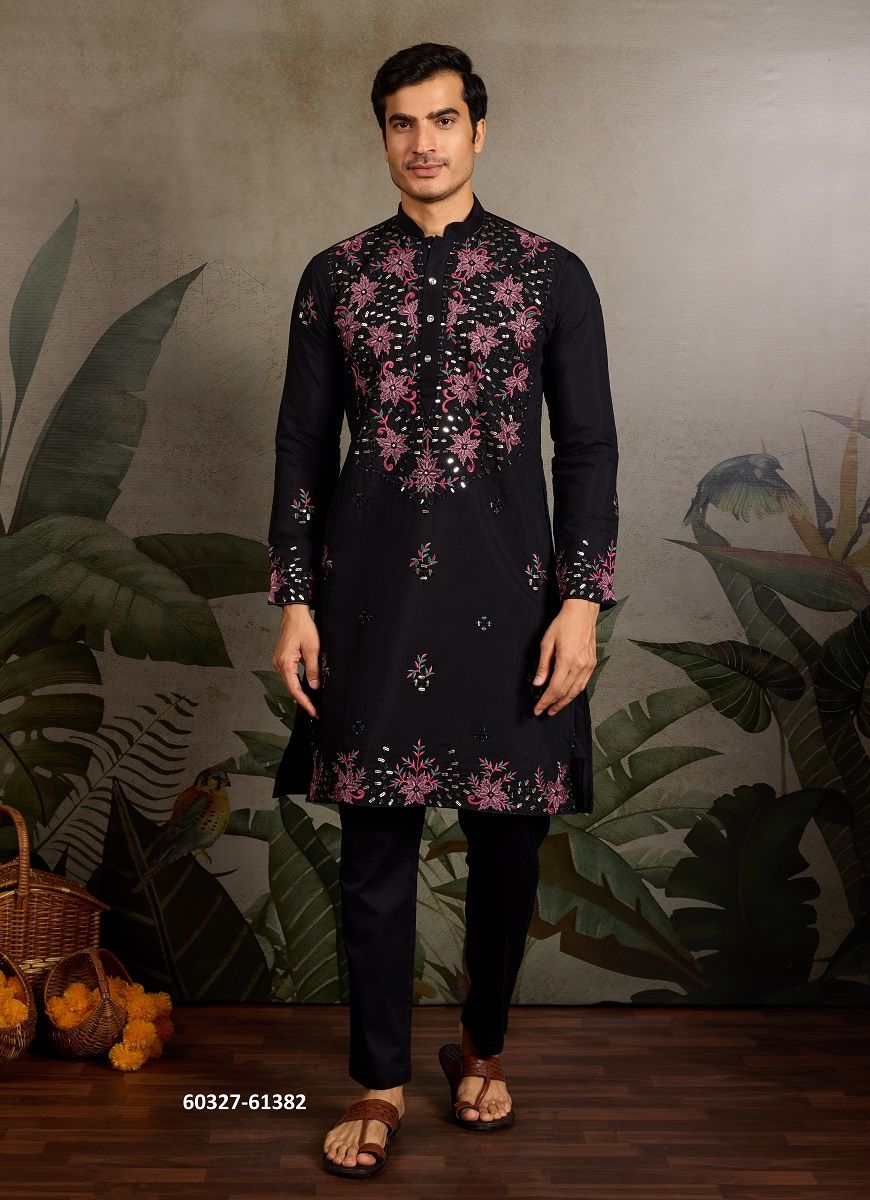 VIVAAH VIRASAT 2 - Catalog # 60327 (Set of 6 Men's Ethnic Wear) MADE IN INDIA BY MEHERIYA