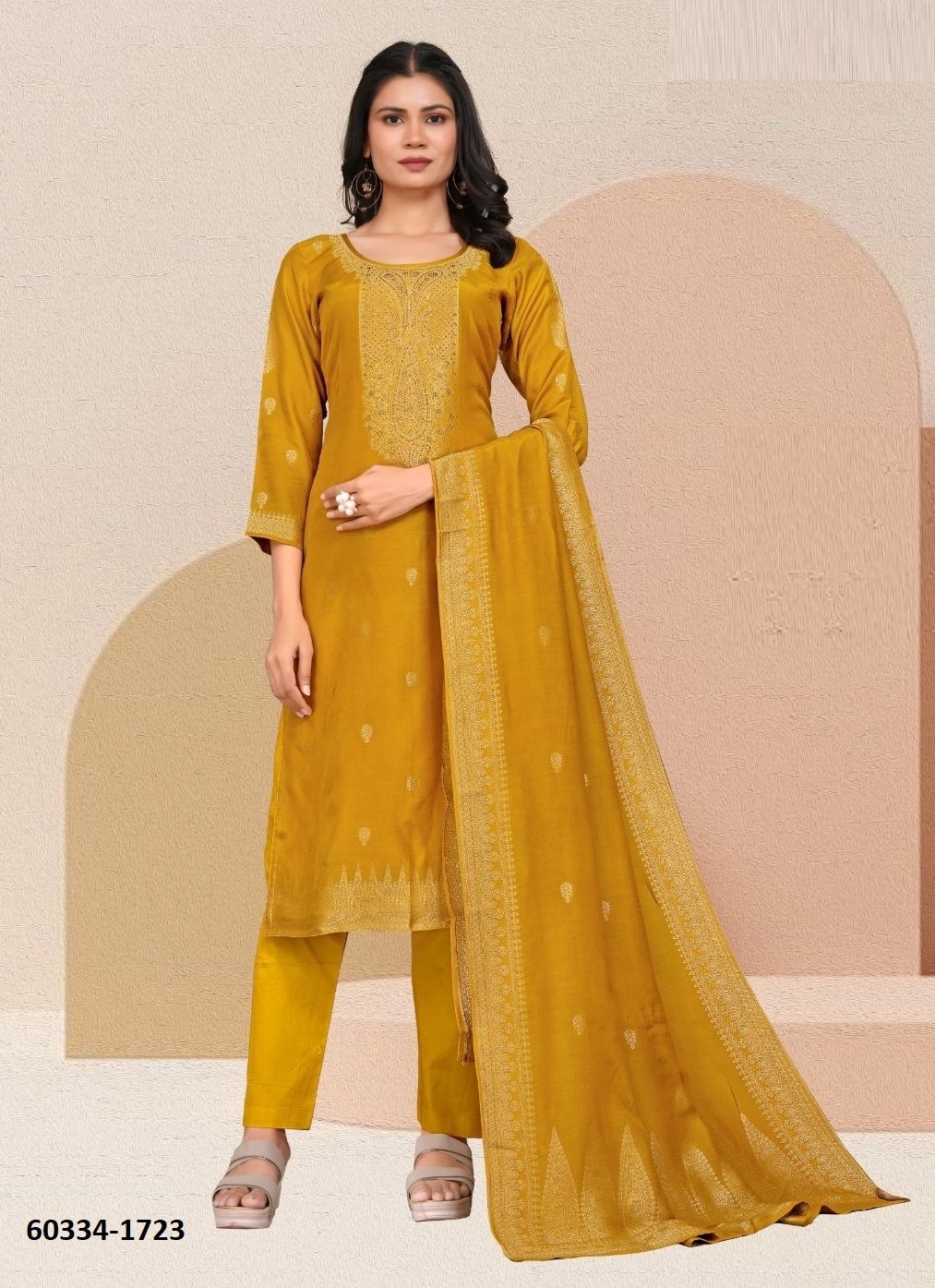 AMAYA PREMIUM 6 - Catalog # 60334 (Set of 4 Semi-Stitched / Un-Stitched Suits) MADE IN INDIA BY FOUR DOTS AMAYA PREMIUM 6 - Catalog # 60334 (Set of 4 Semi-Stitched / Un-Stitched Suits) MADE IN INDIA BY FOUR DOTS