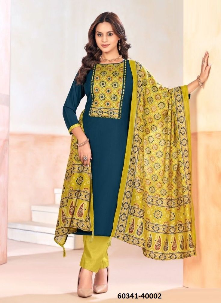 AJJRAK GOLD 2 - Catalog # 60341 (Set of 12 Readymade Salwar Suits) MADE IN INDIA BY JAGRAASA AJJRAK GOLD 2 - Catalog # 60341 (Set of 12 Readymade Salwar Suits) MADE IN INDIA BY JAGRAASA
