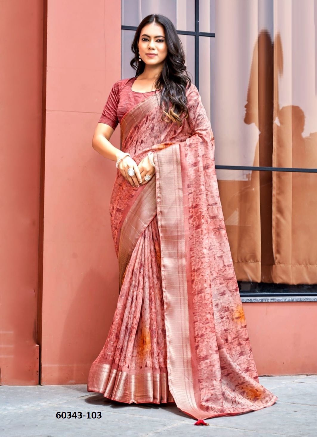 VRINDA - Catalog # 60343 (Set of 8 Sarees) MADE IN INDIA BY KASHVI CREATIONS