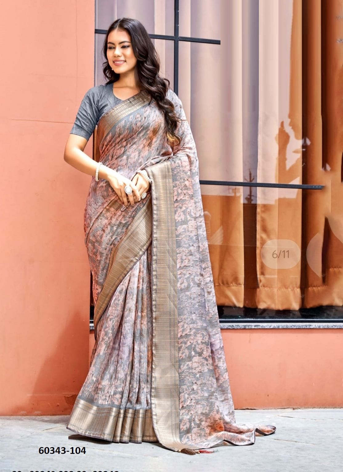 VRINDA - Catalog # 60343 (Set of 8 Sarees) MADE IN INDIA BY KASHVI CREATIONS