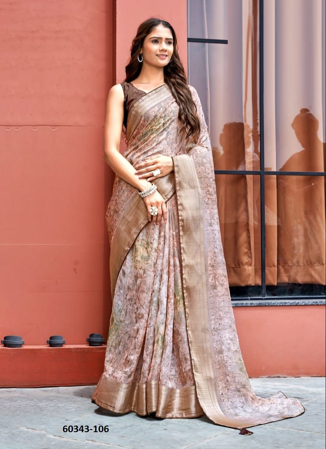 VRINDA - Catalog # 60343 (Set of 8 Sarees) MADE IN INDIA BY KASHVI CREATIONS