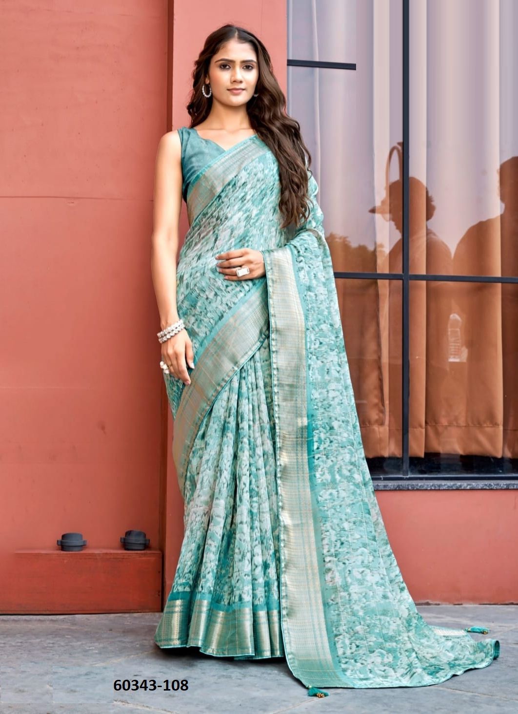 VRINDA - Catalog # 60343 (Set of 8 Sarees) MADE IN INDIA BY KASHVI CREATIONS
