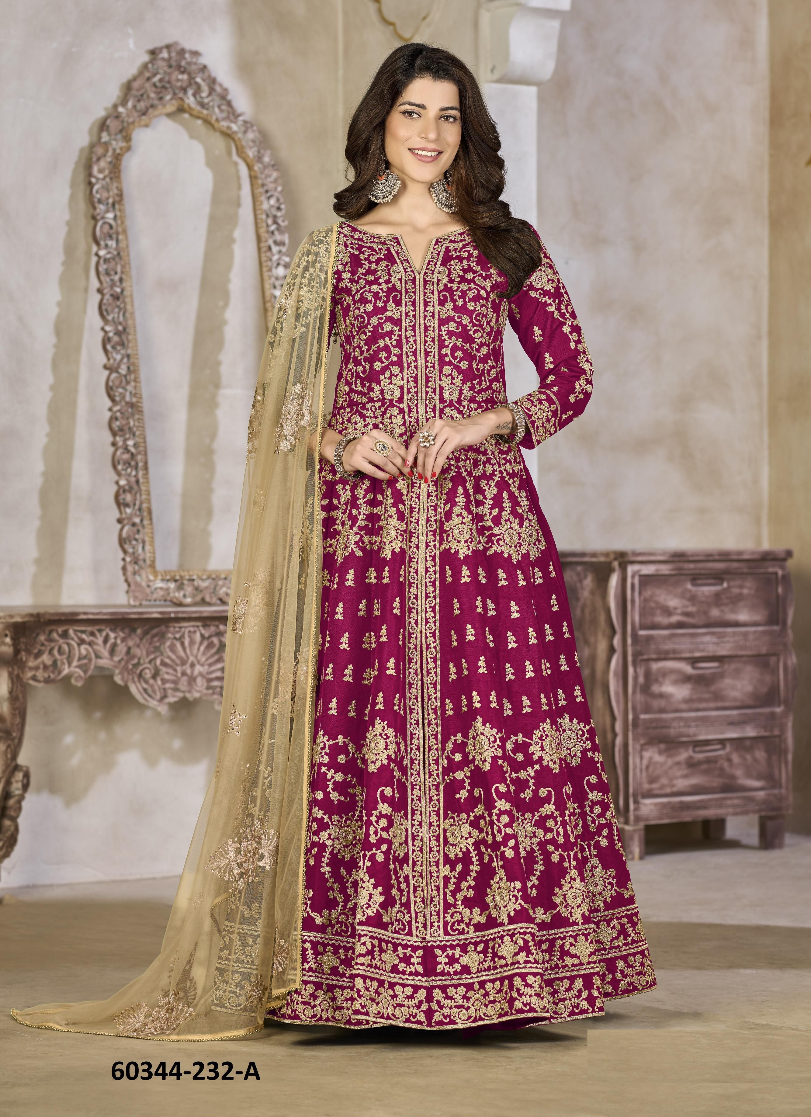 AANAYA 232 - Catalog # 60344 (Set of 5 Semi-Stitched / Un-Stitched Suits) MADE IN INDIA BY MEHERIYA AANAYA 232 - Catalog # 60344 (Set of 5 Semi-Stitched / Un-Stitched Suits) MADE IN INDIA BY MEHERIYA