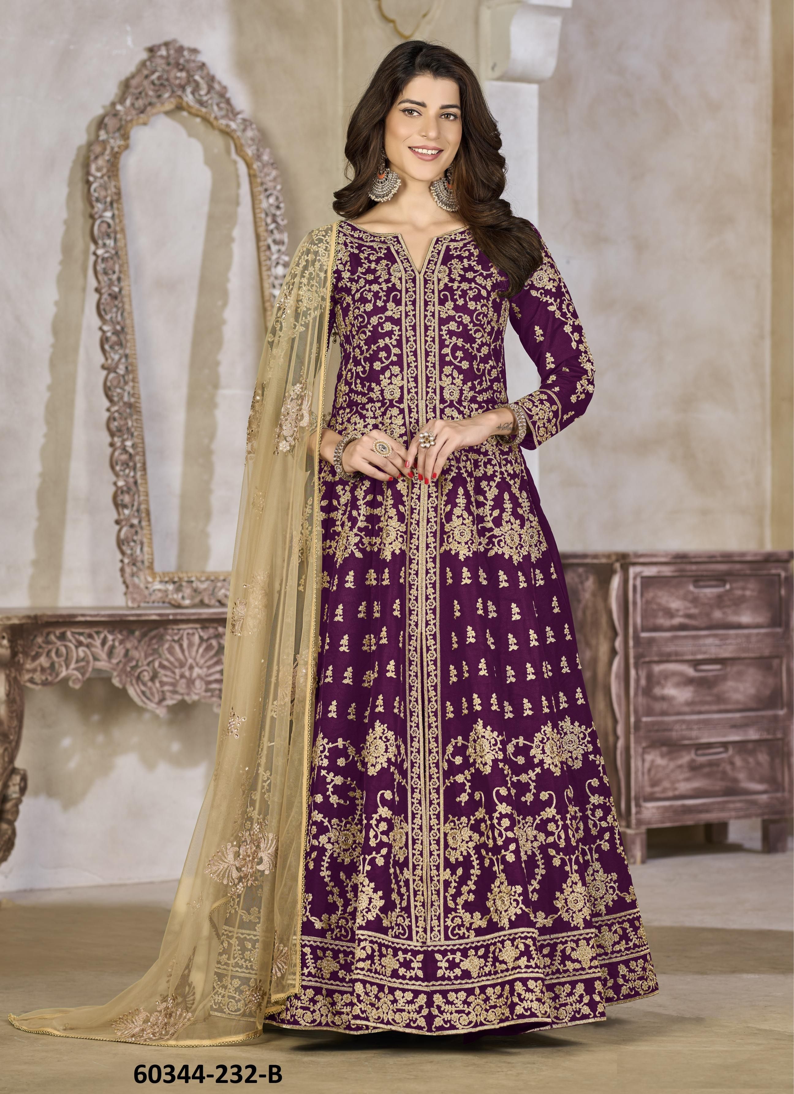 AANAYA 232 - Catalog # 60344 (Set of 5 Semi-Stitched / Un-Stitched Suits) MADE IN INDIA BY MEHERIYA AANAYA 232 - Catalog # 60344 (Set of 5 Semi-Stitched / Un-Stitched Suits) MADE IN INDIA BY MEHERIYA