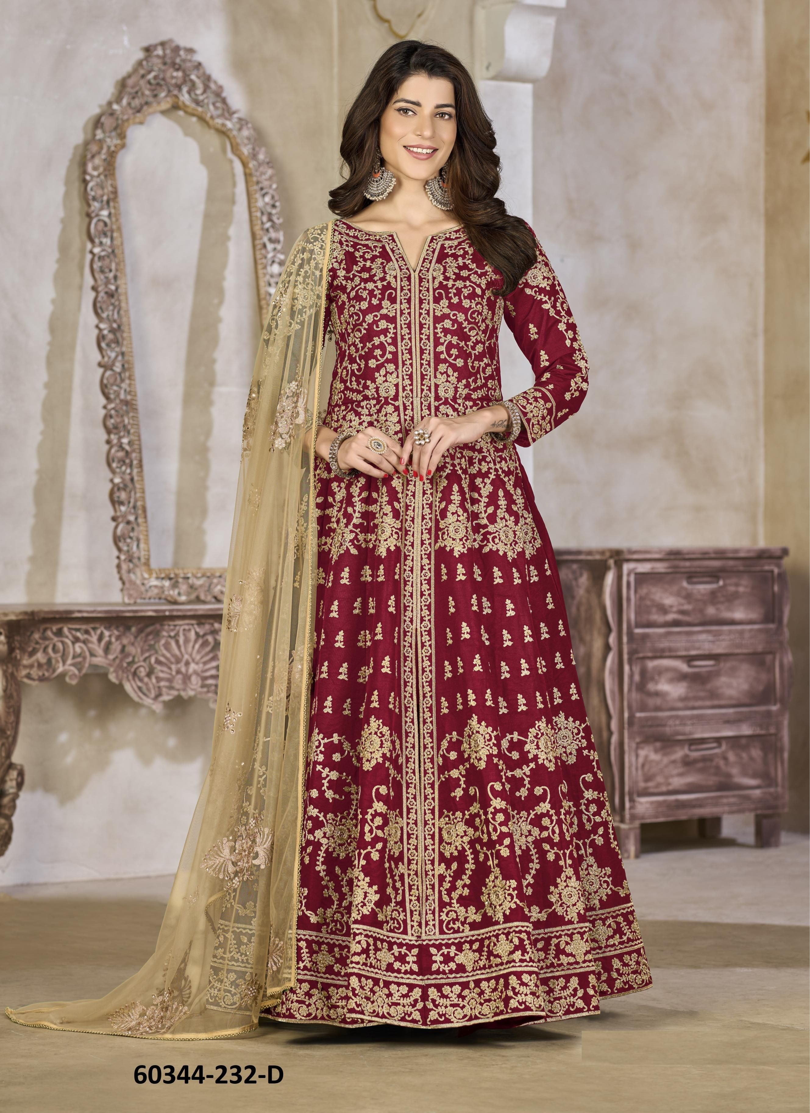 AANAYA 232 - Catalog # 60344 (Set of 5 Semi-Stitched / Un-Stitched Suits) MADE IN INDIA BY MEHERIYA AANAYA 232 - Catalog # 60344 (Set of 5 Semi-Stitched / Un-Stitched Suits) MADE IN INDIA BY MEHERIYA