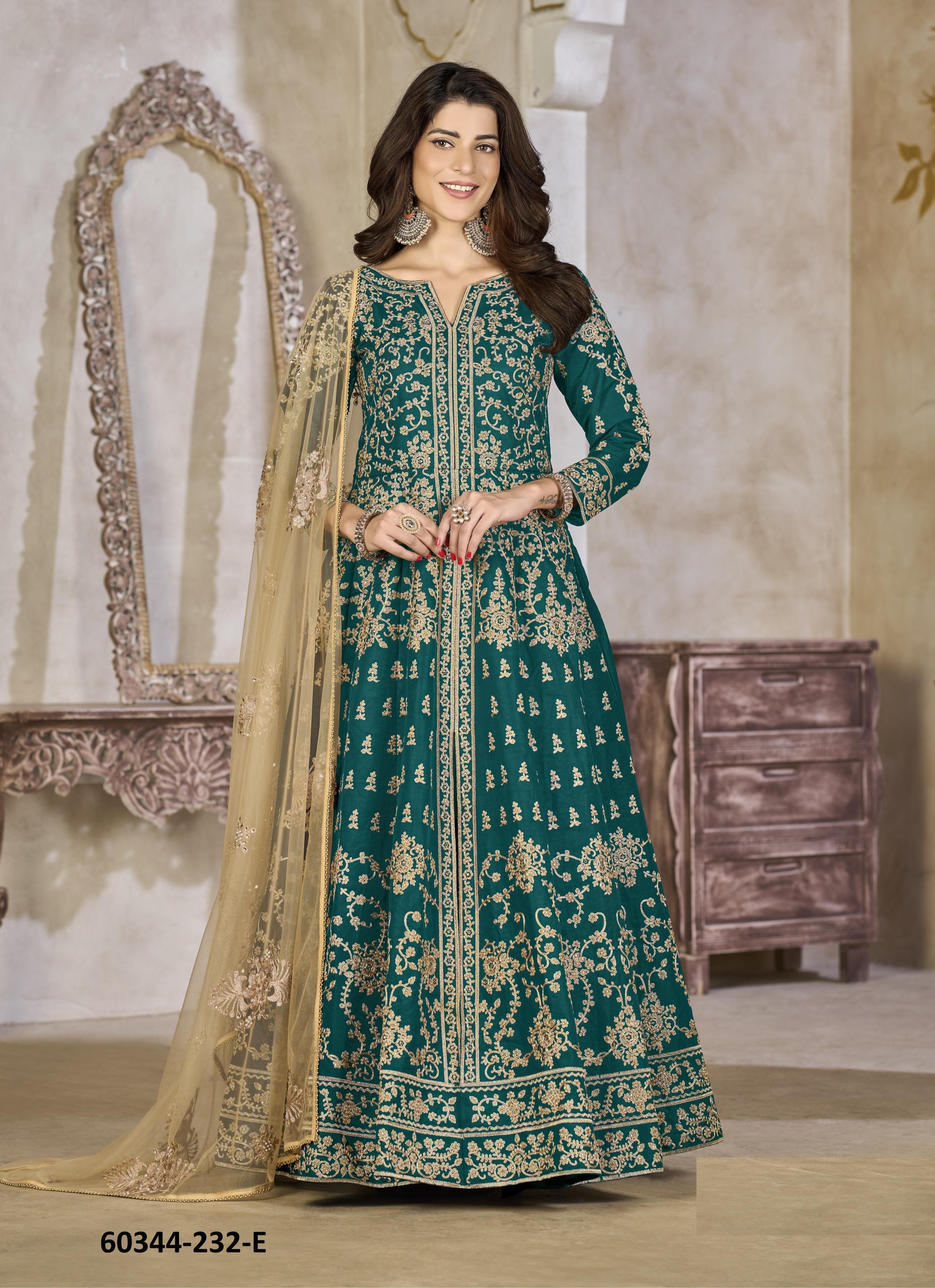 AANAYA 232 - Catalog # 60344 (Set of 5 Semi-Stitched / Un-Stitched Suits) MADE IN INDIA BY MEHERIYA AANAYA 232 - Catalog # 60344 (Set of 5 Semi-Stitched / Un-Stitched Suits) MADE IN INDIA BY MEHERIYA