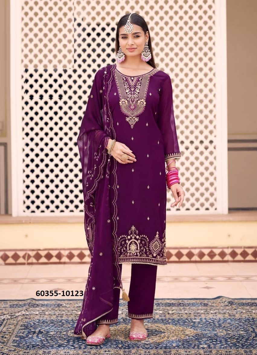 NIRALI - Catalog # 60355 (Set of 4 Readymade Salwar Suits) MADE IN INDIA BY RANGOON