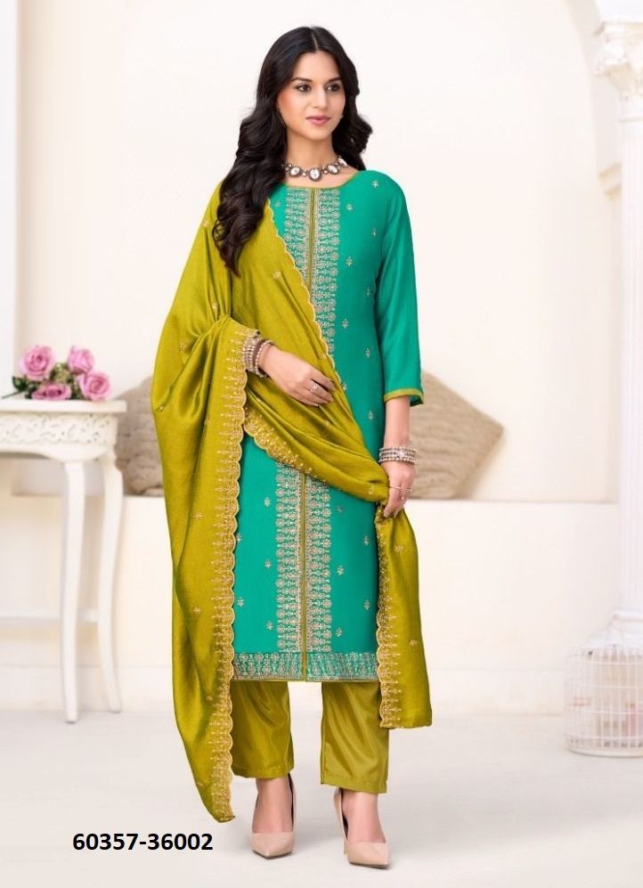 INAAYAT 2 - Catalog # 60357 (Set of 12 Readymade Salwar Suits) MADE IN INDIA BY DESI MUSE