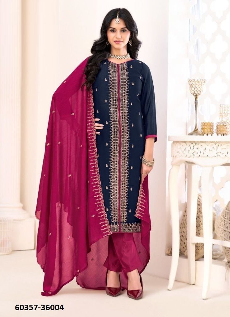 INAAYAT 2 - Catalog # 60357 (Set of 12 Readymade Salwar Suits) MADE IN INDIA BY DESI MUSE