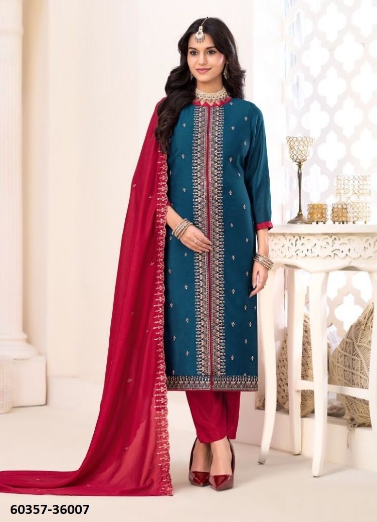 INAAYAT 2 - Catalog # 60357 (Set of 12 Readymade Salwar Suits) MADE IN INDIA BY DESI MUSE